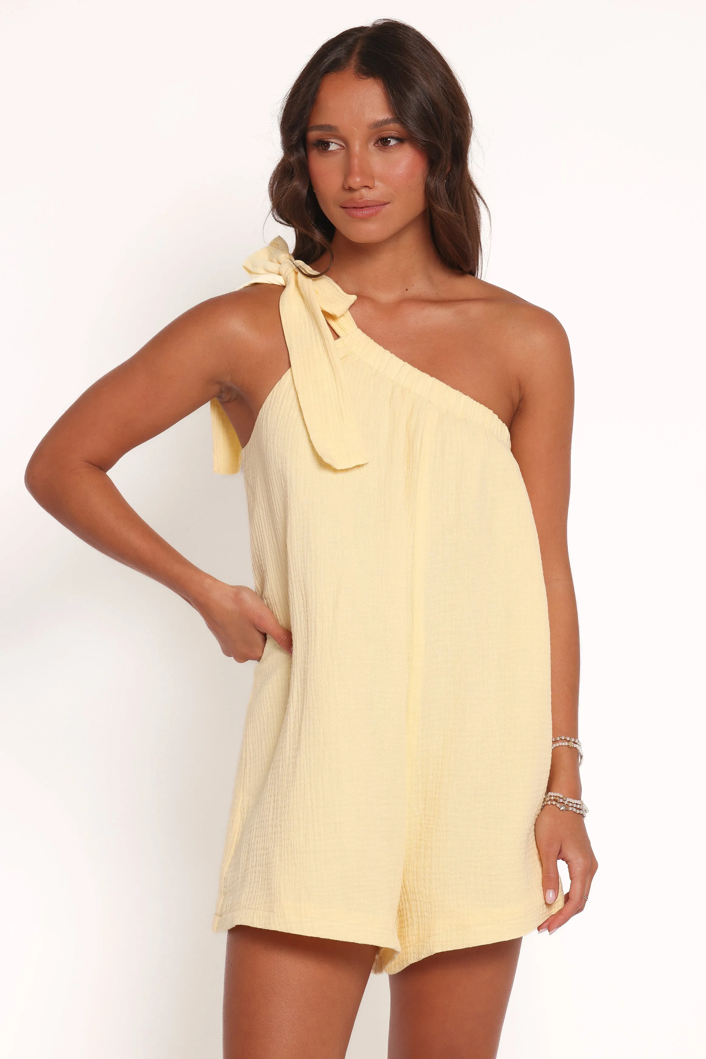 Miffy One Shoulder Romper - Yellow sold by Petal & Pup product image thumbnail 2