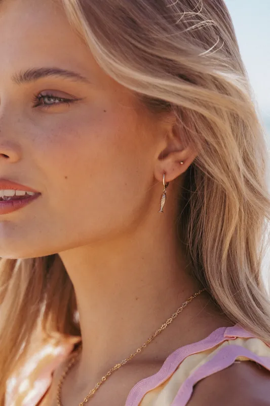 Sardinia Earrings - Gold sold by Petal & Pup