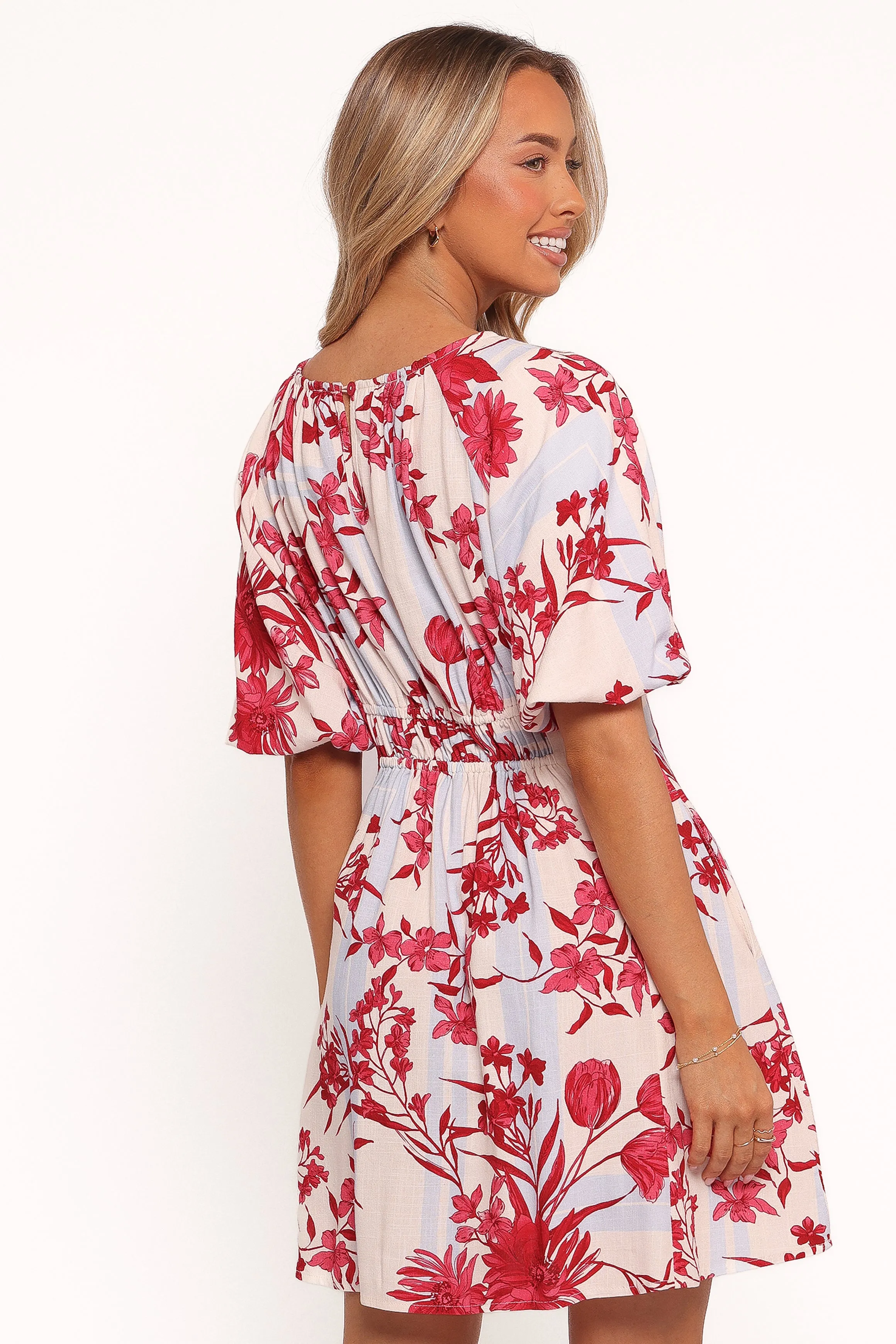 Simmons Mini Dress - Fuchsia Floral sold by Petal & Pup product image thumbnail 4