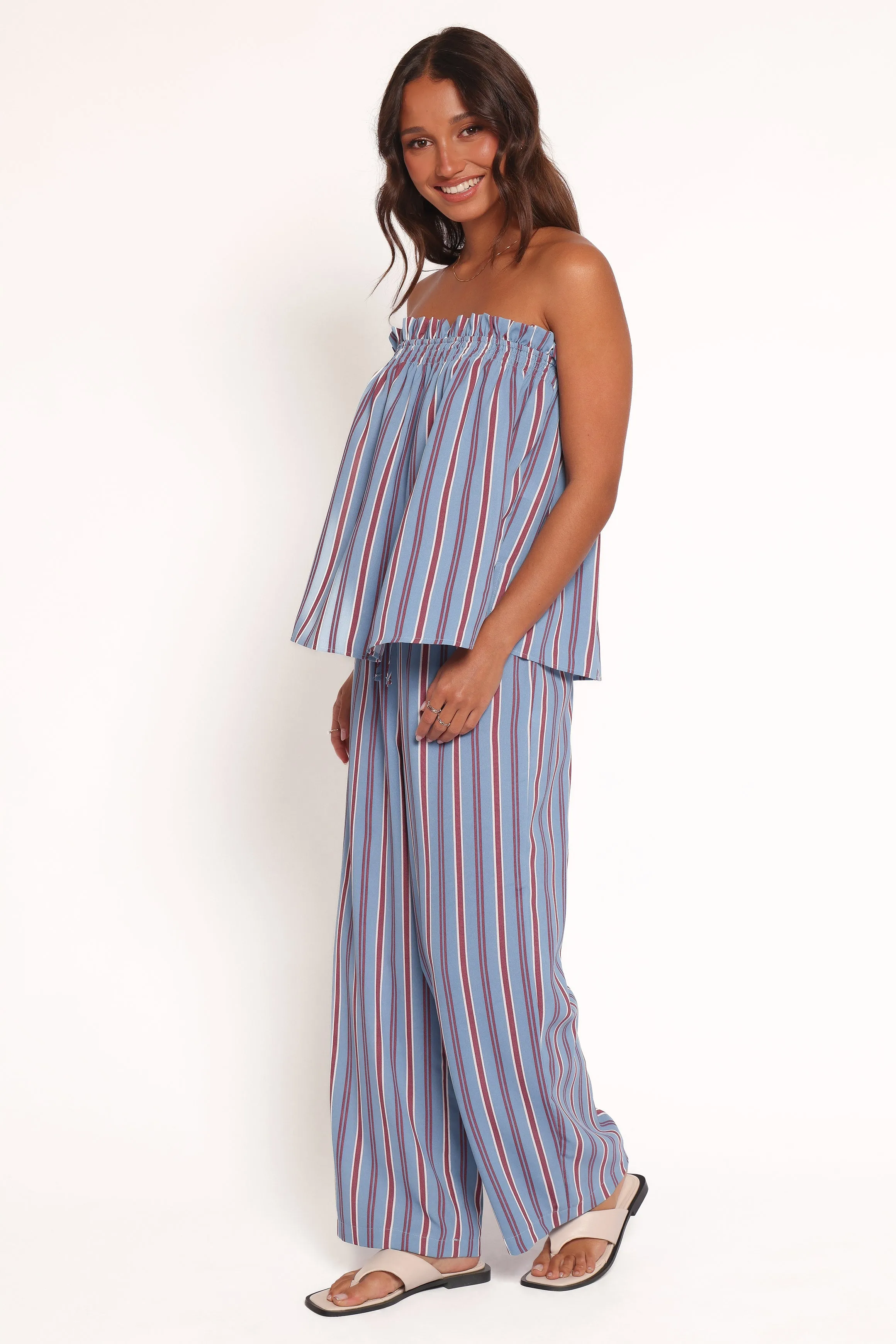 Zemira Pants - Blue Stripe sold by Petal & Pup product image thumbnail 3