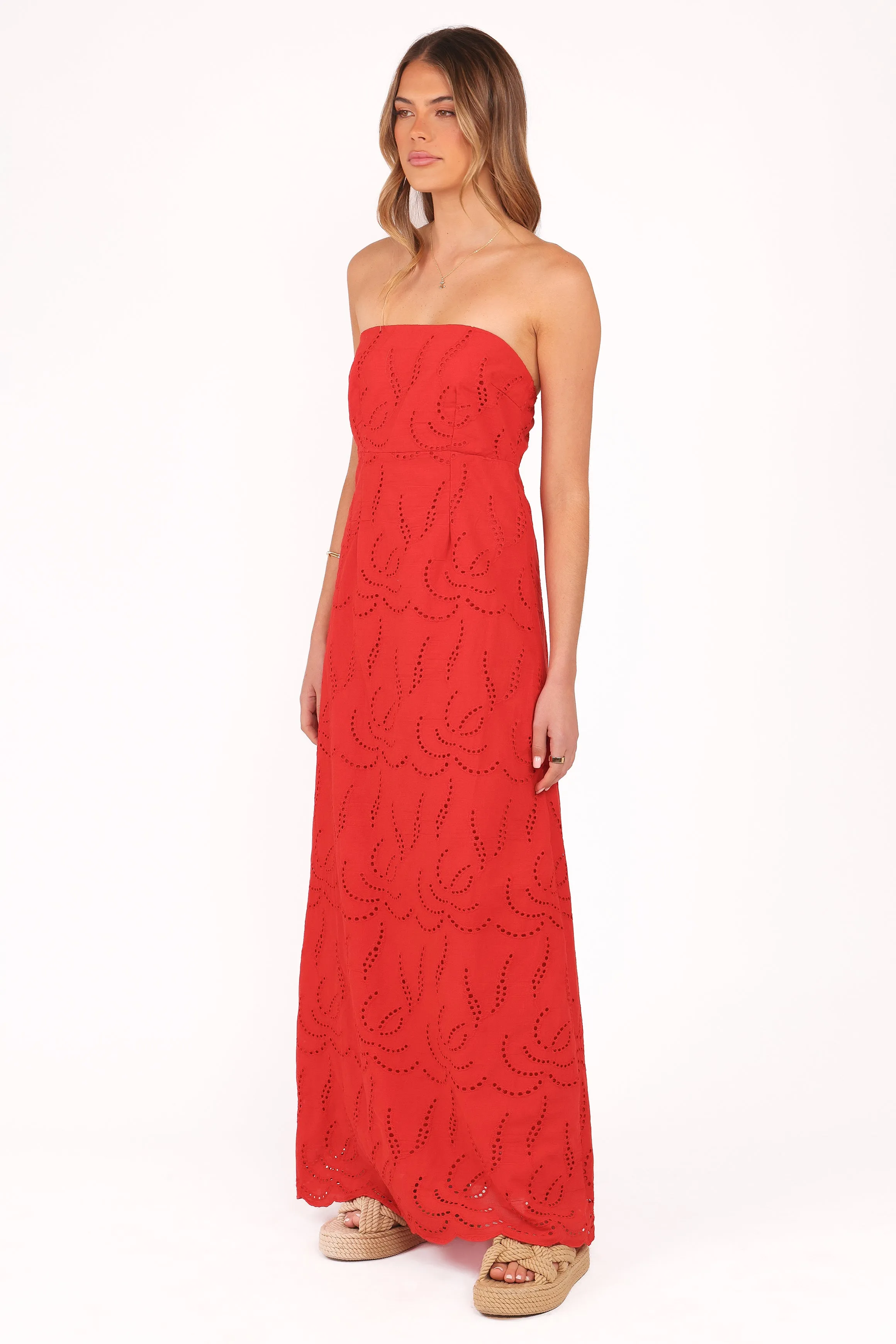 Annika Maxi Dress - Red sold by Petal & Pup product image thumbnail 3