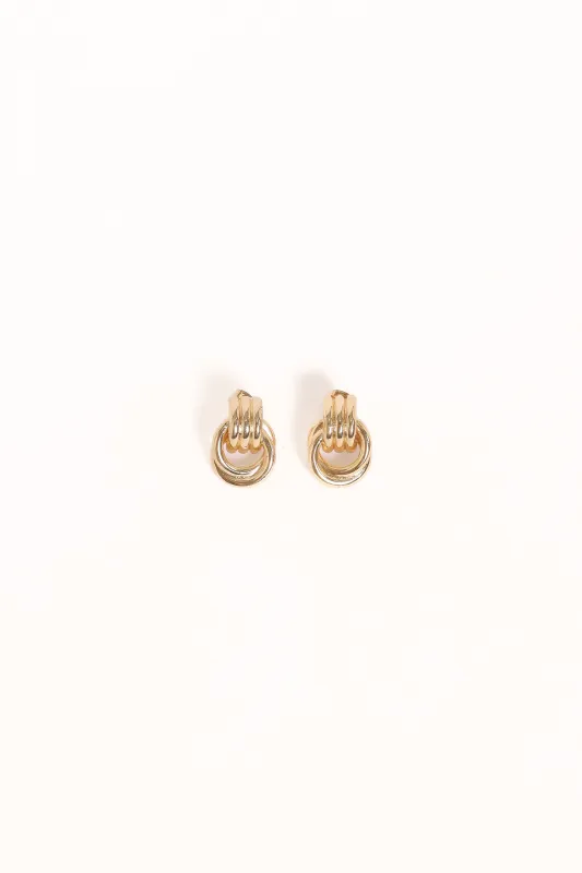 Kinley Earrings - Gold sold by Petal & Pup