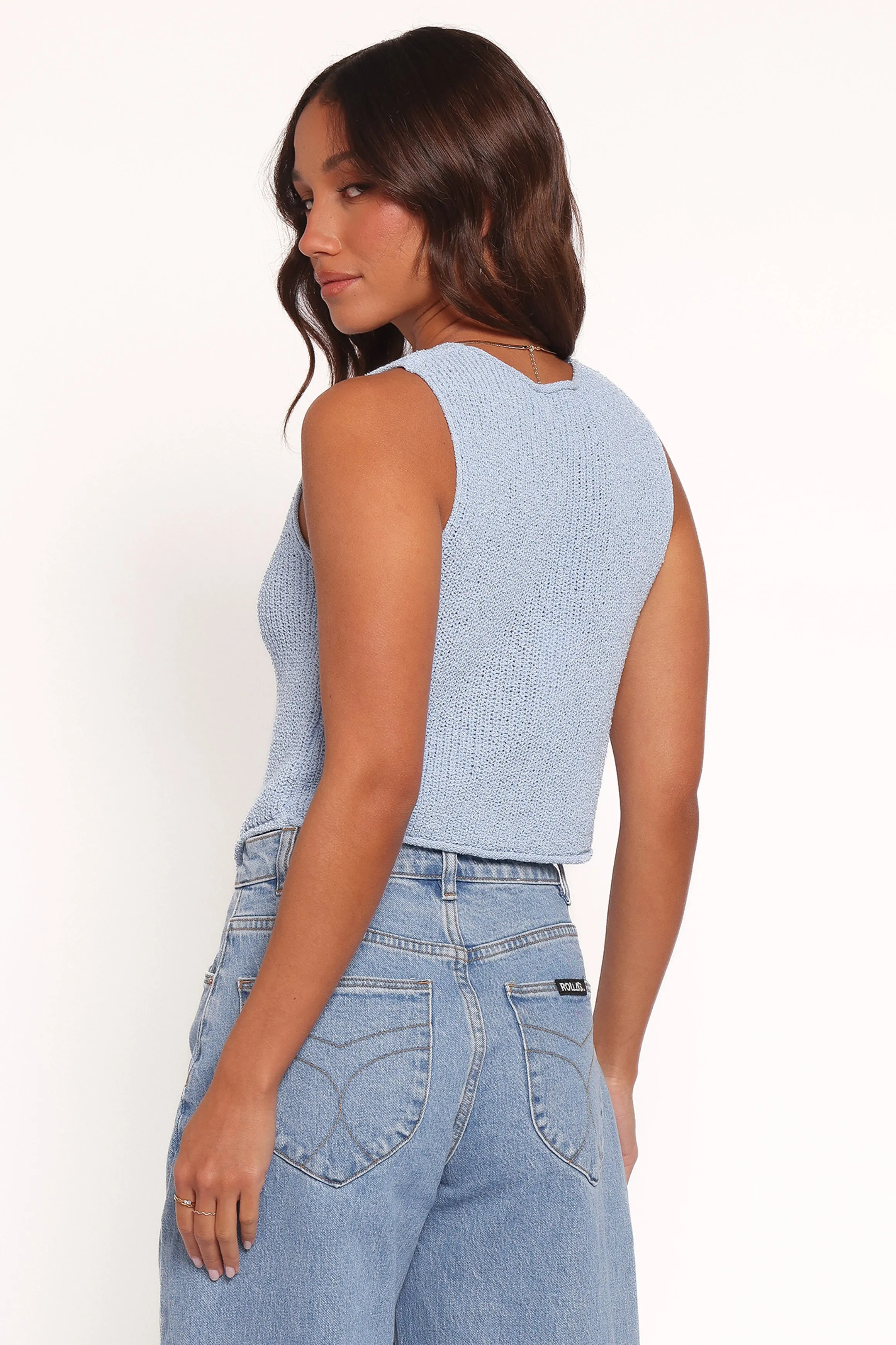 Kendall Knit Top - Light Blue sold by Petal & Pup product image thumbnail 4