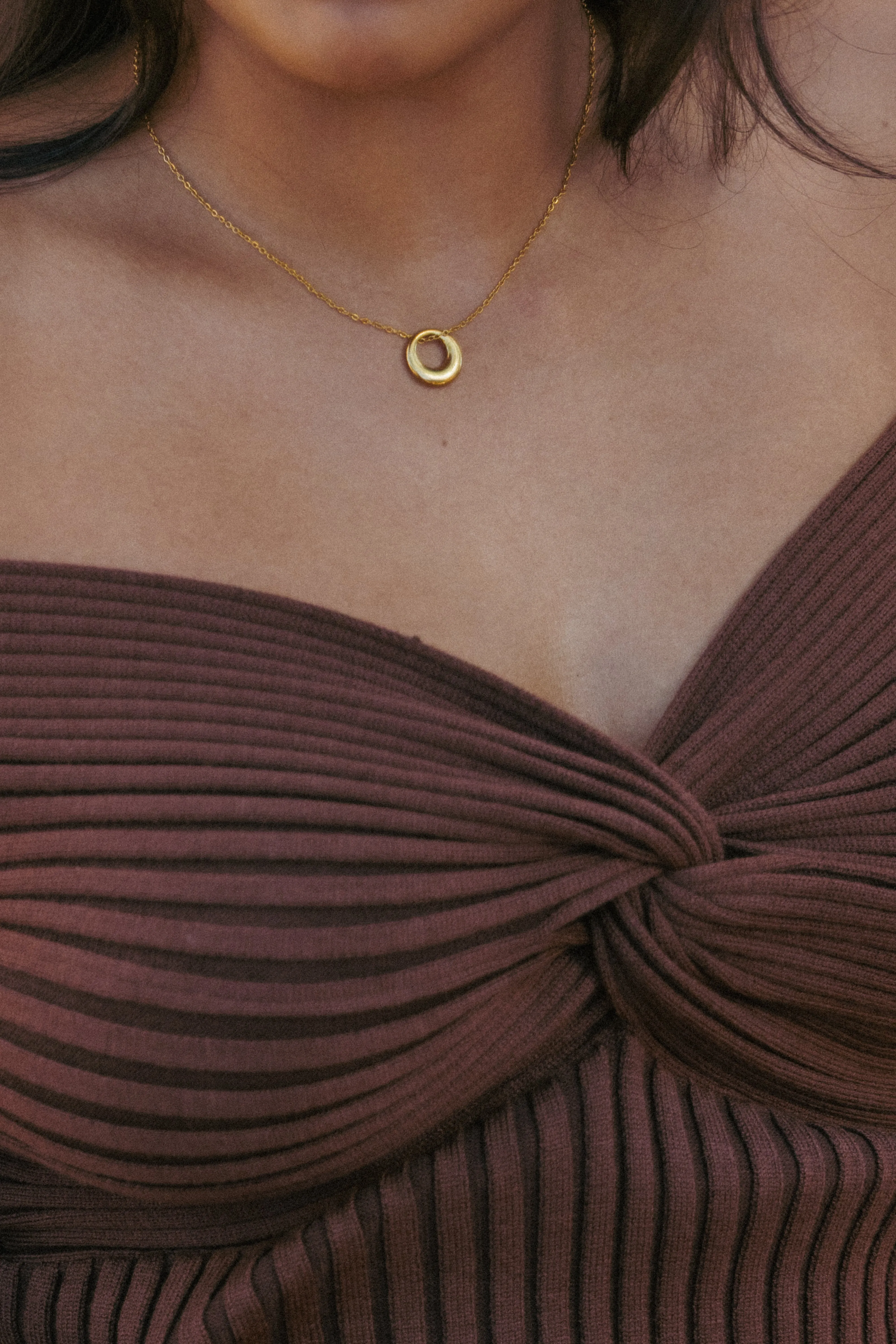 Tyra Necklace - Gold sold by Petal & Pup