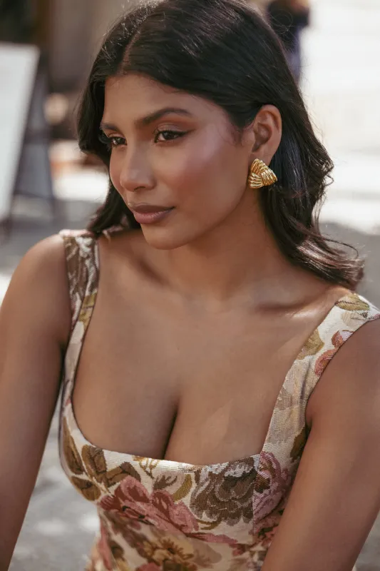 Katana Earrings - Gold sold by Petal & Pup