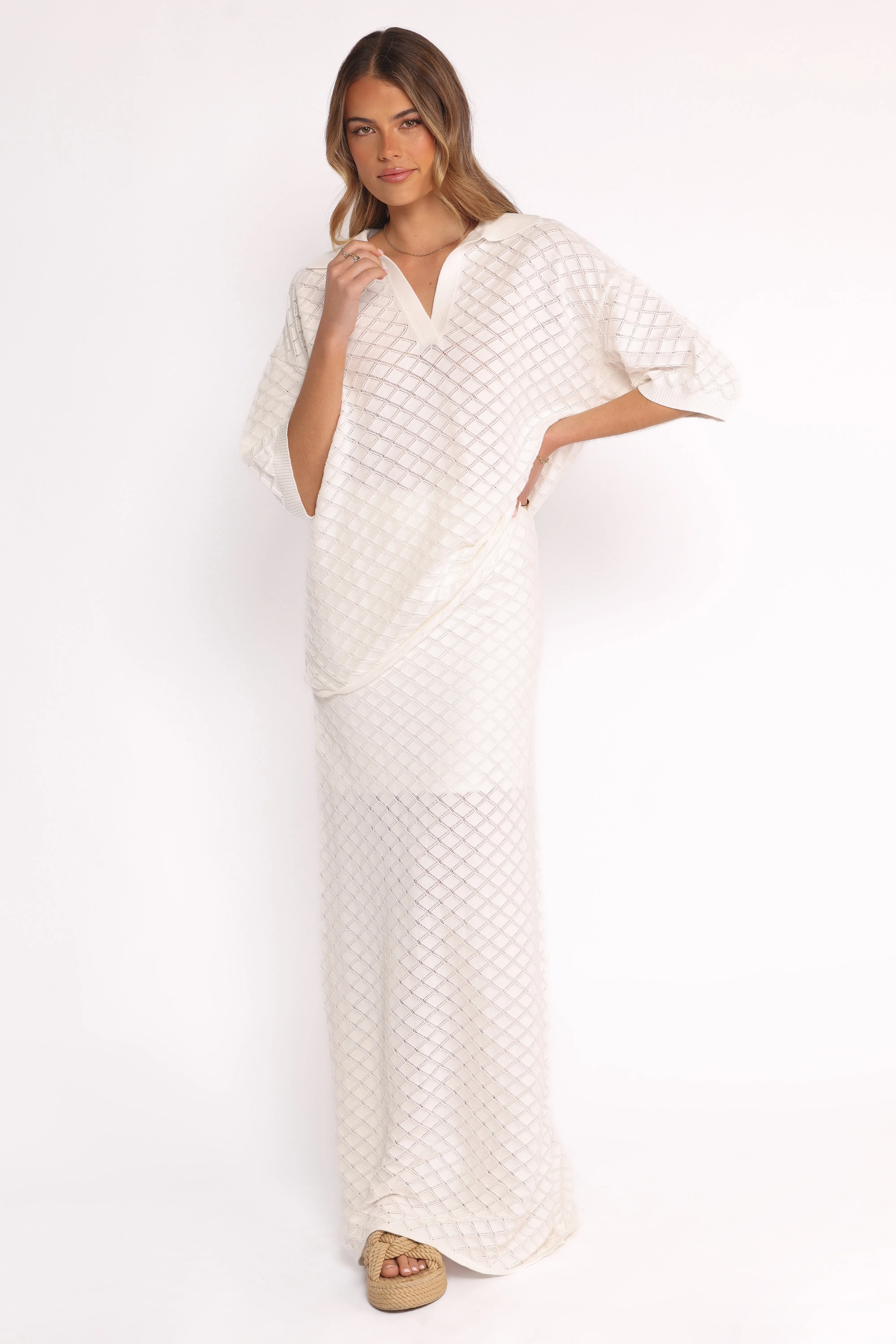 Meera Midi Skirt - White sold by Petal & Pup product image thumbnail 3