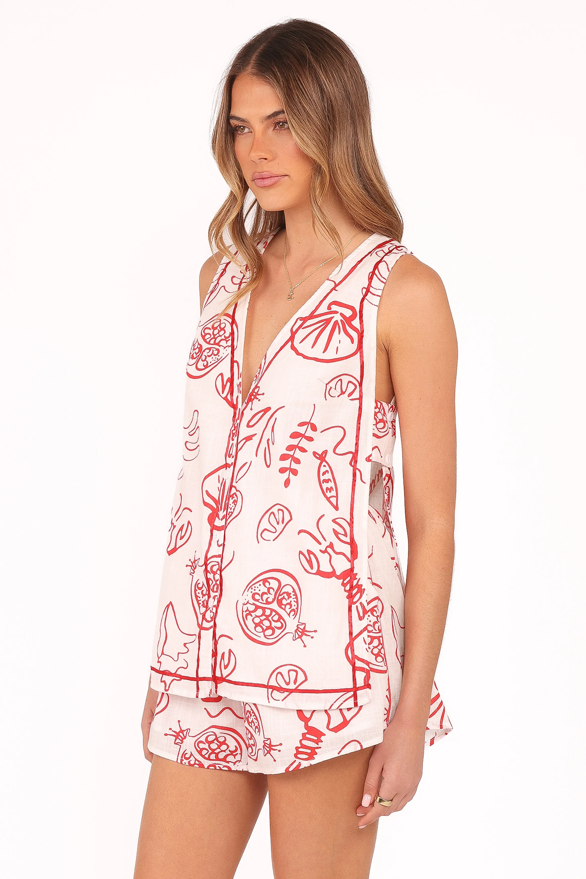 Cefalu Short Set - Red Lobster sold by Petal & Pup product image thumbnail 3