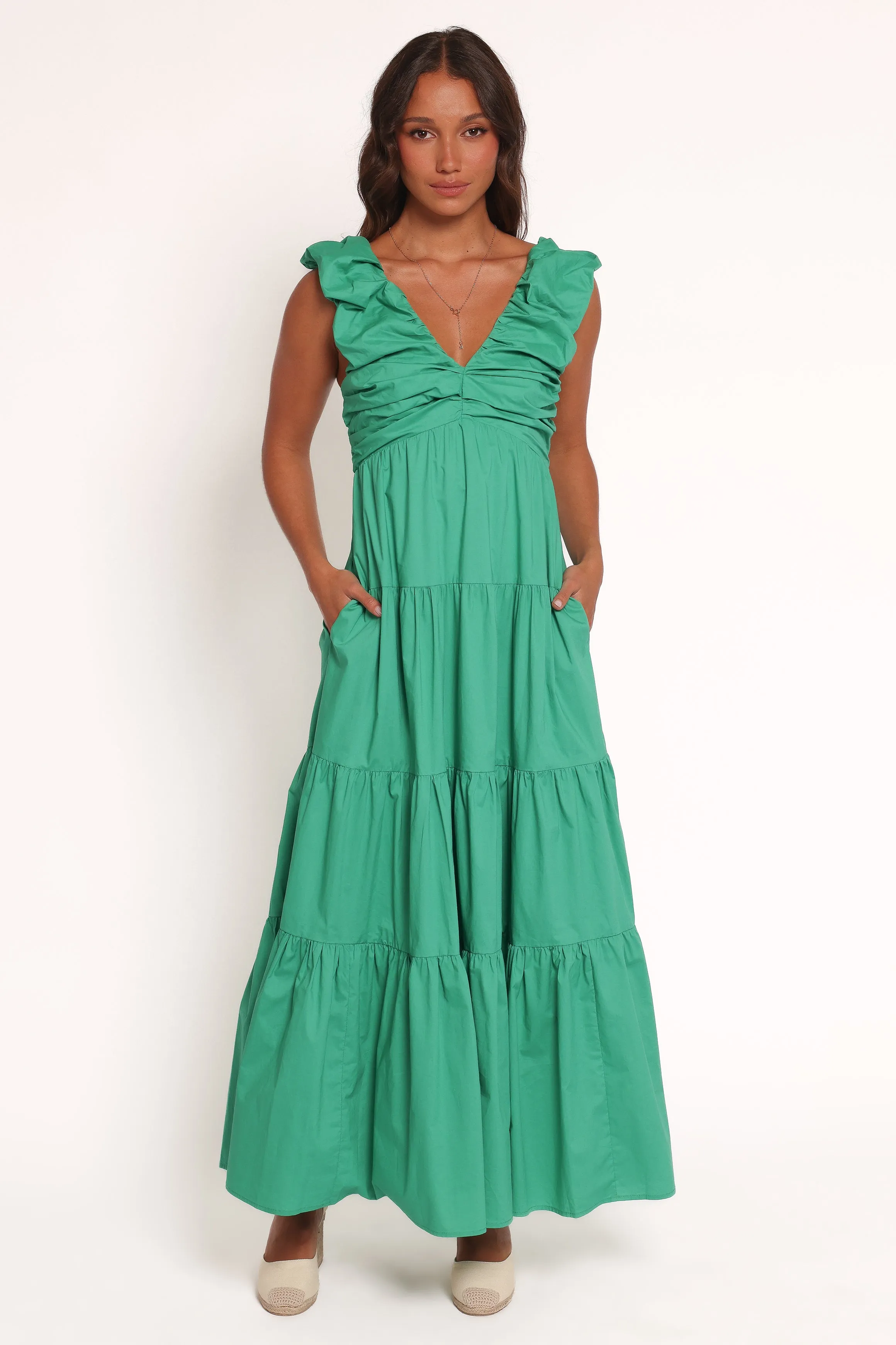 Elina Maxi Dress - Green sold by Petal & Pup
