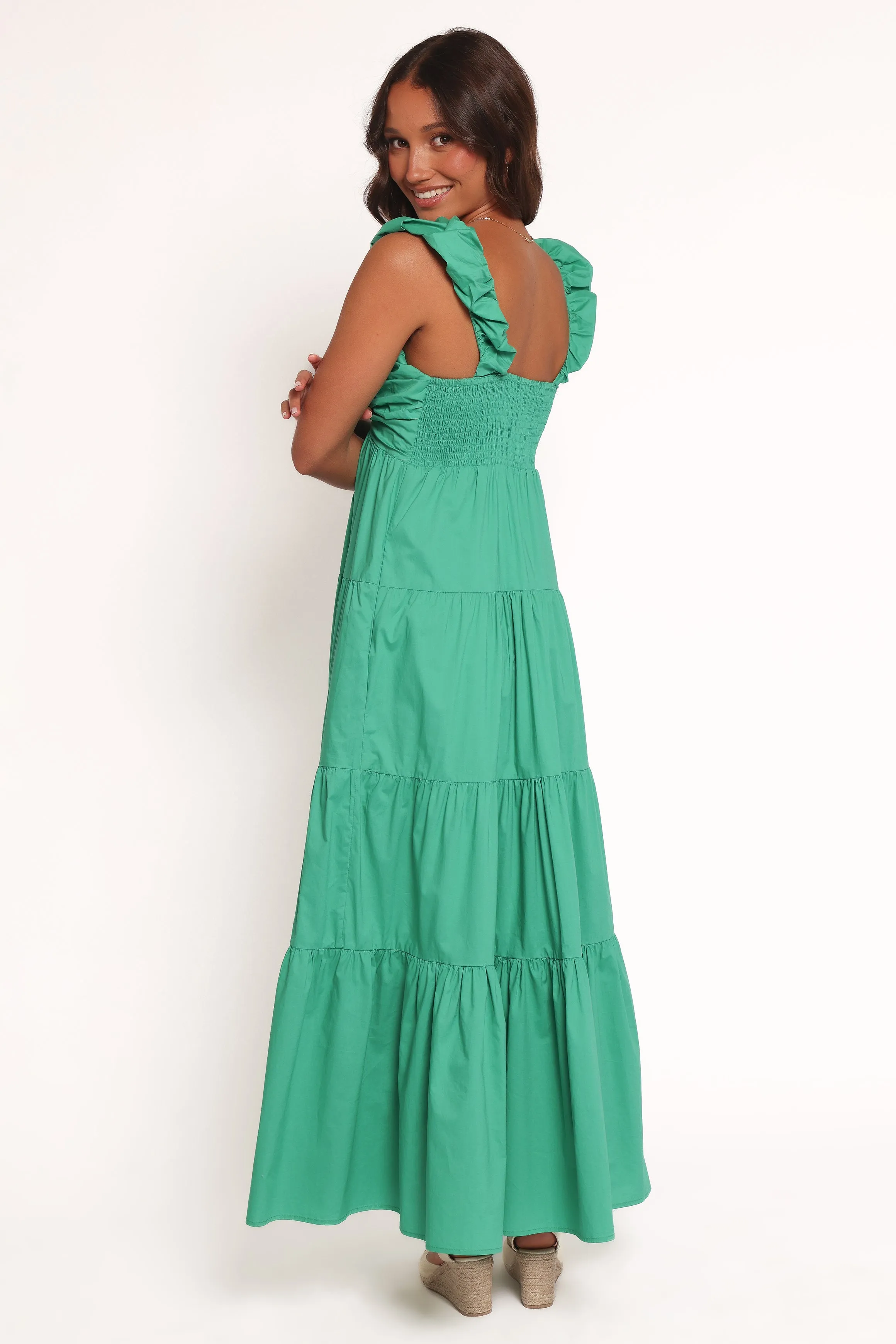 Elina Maxi Dress - Green sold by Petal & Pup product image thumbnail 4