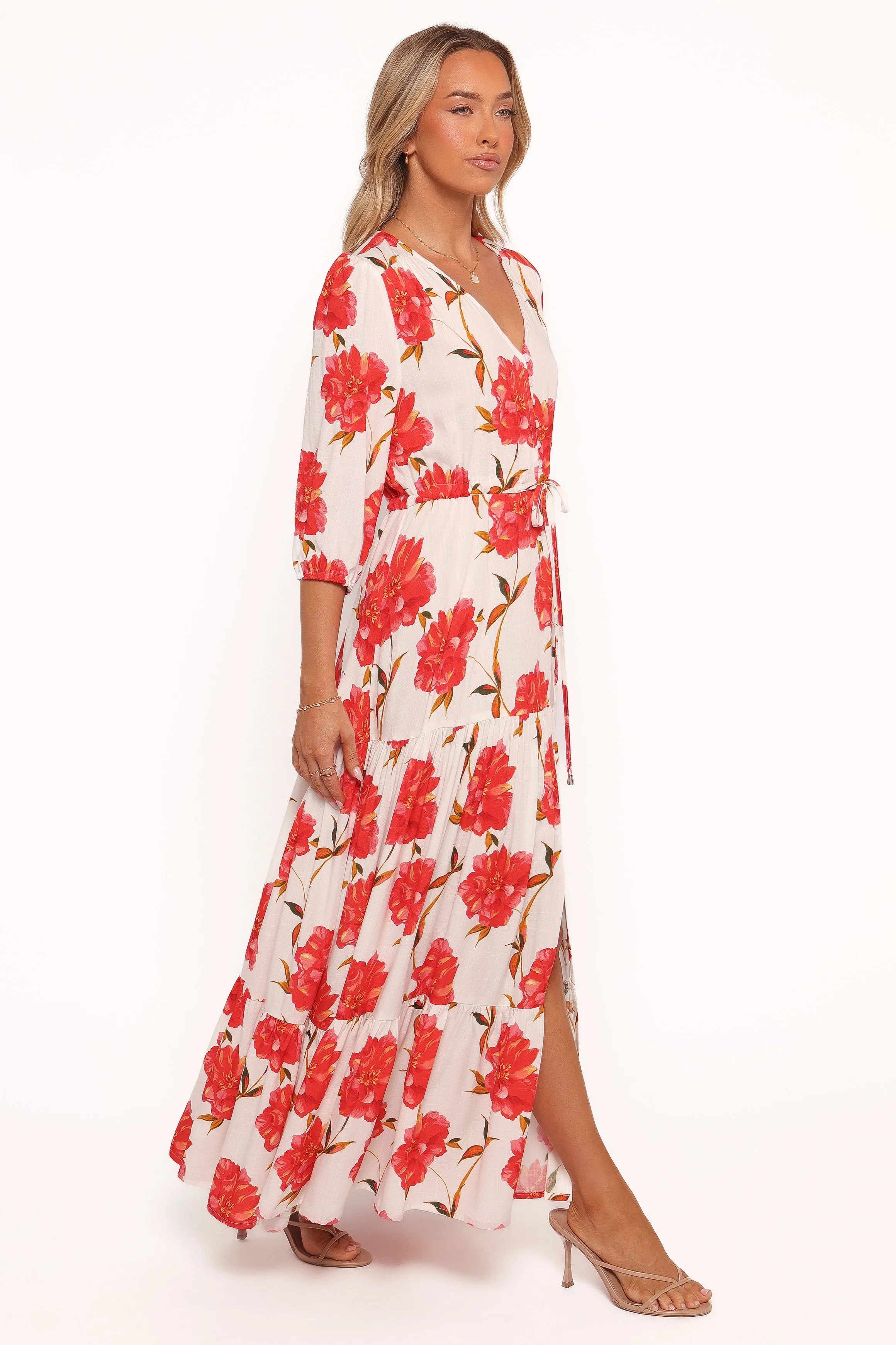 Kelda Dress - Red Floral sold by Petal & Pup product image thumbnail 4