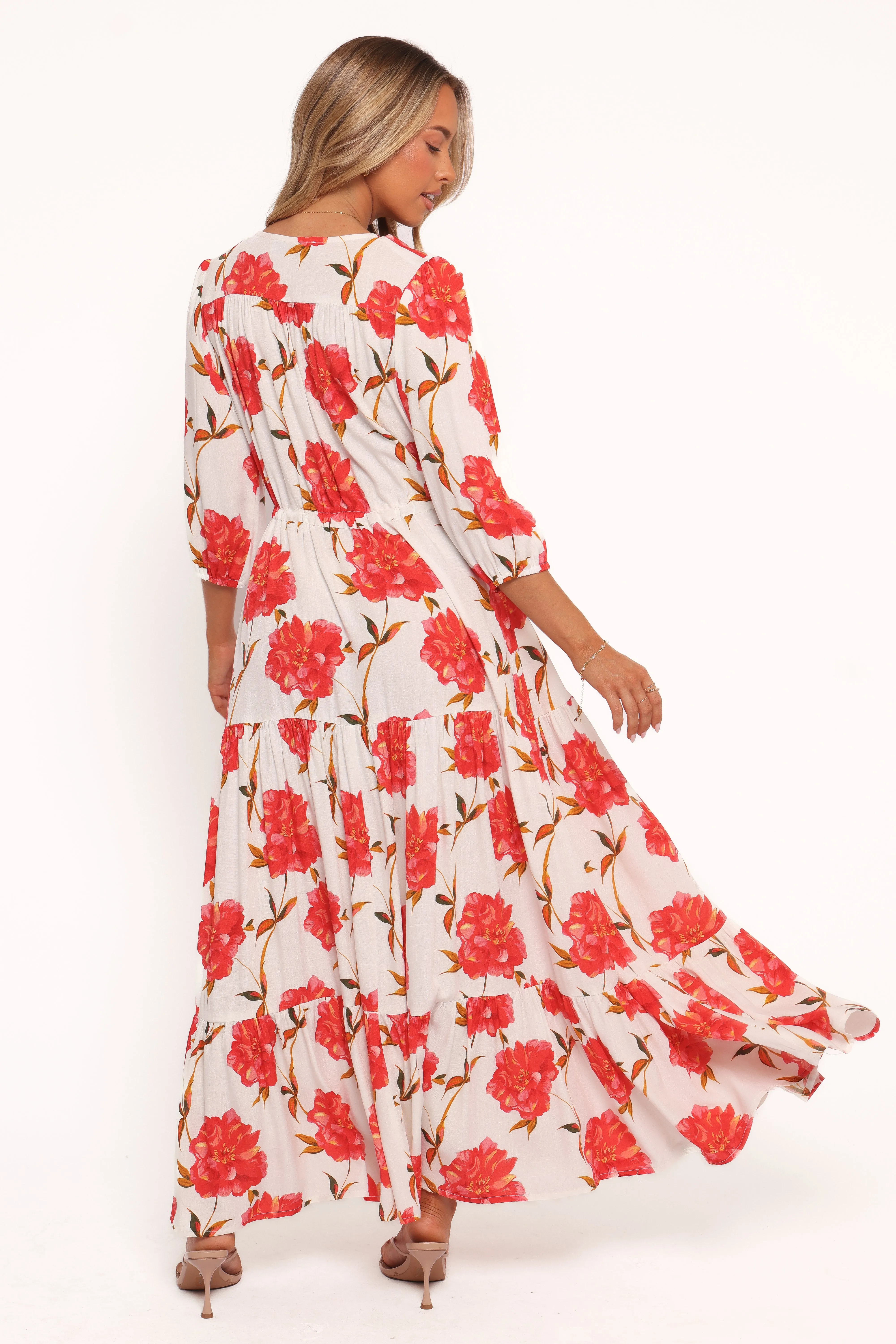 Kelda Dress - Red Floral sold by Petal & Pup product image thumbnail 5