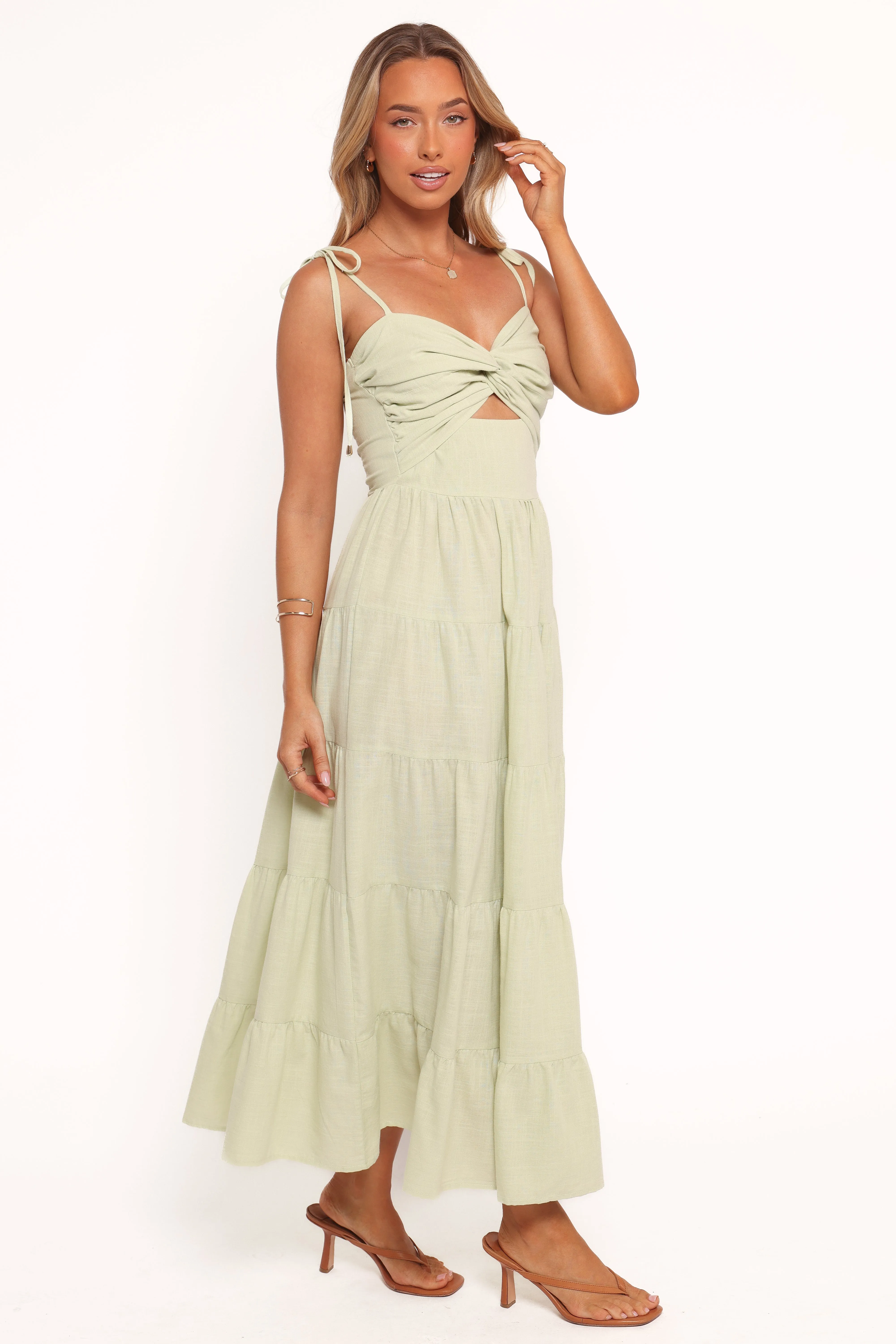 Lenny Maxi Dress - Sage sold by Petal & Pup product image thumbnail 3