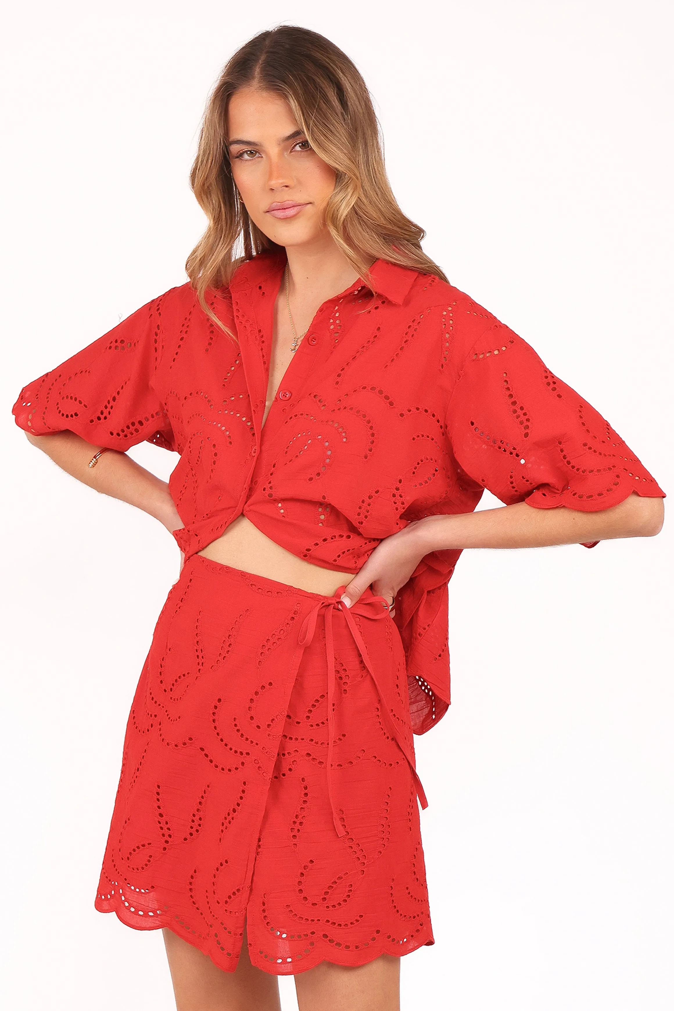 Gallie Skirt Set - Red sold by Petal & Pup product image thumbnail 3