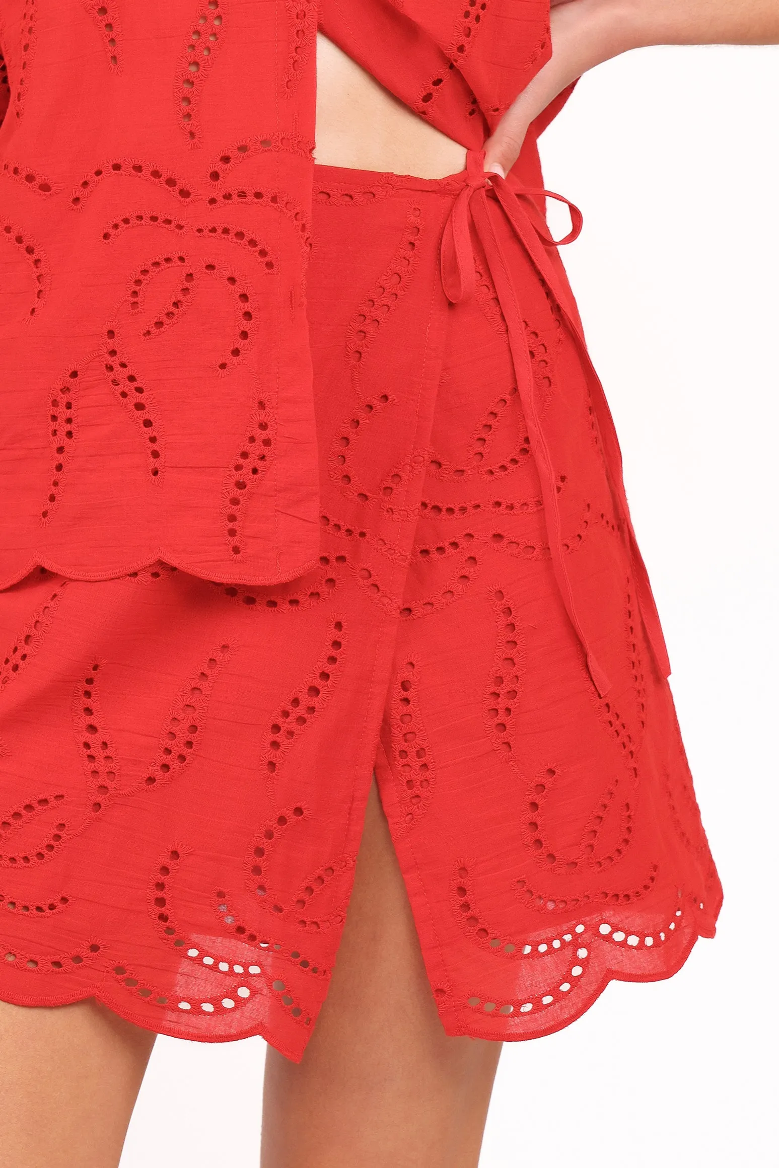 Gallie Skirt Set - Red sold by Petal & Pup product image thumbnail 5