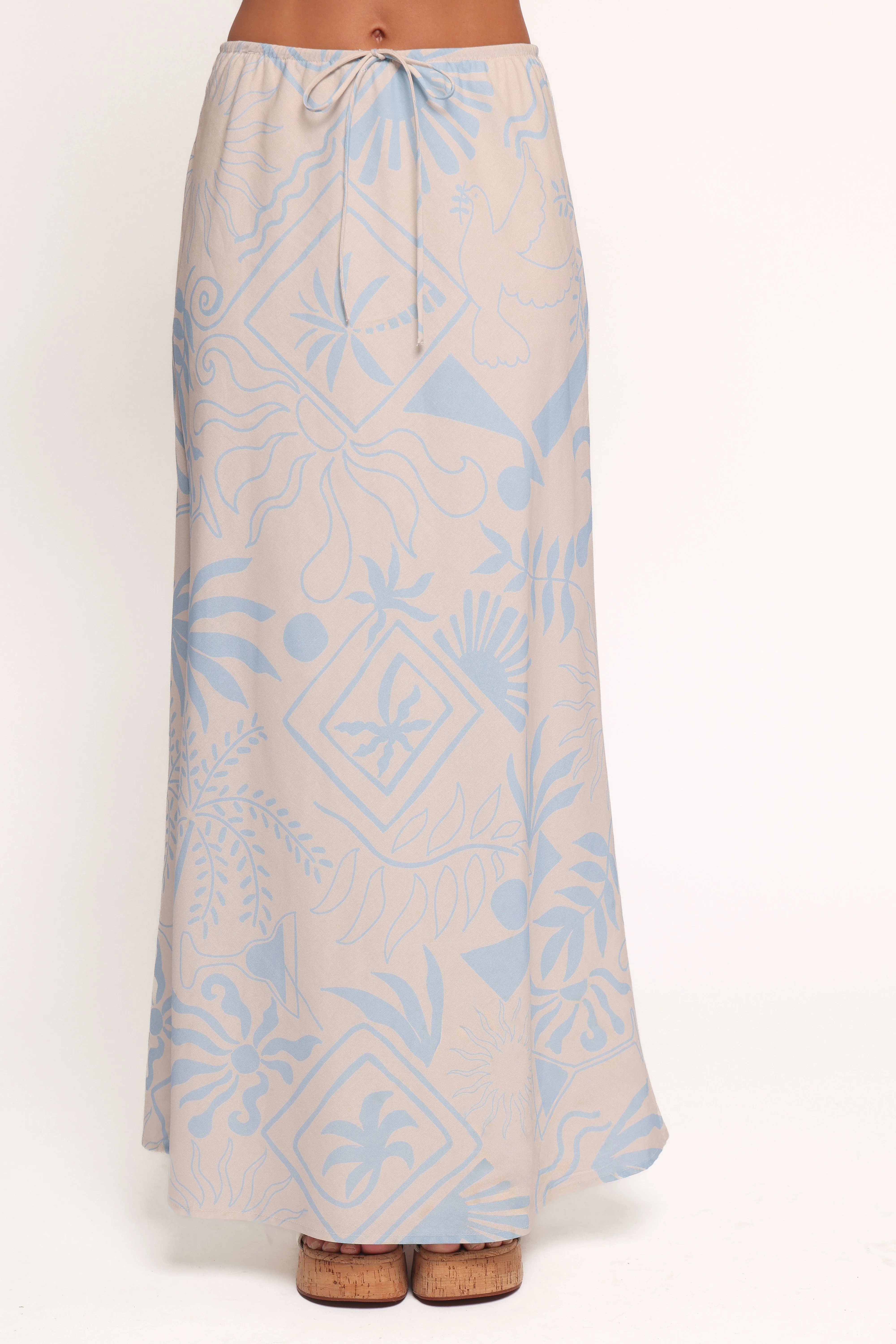 Elena Maxi Skirt - Blue Soleil sold by Petal & Pup product image thumbnail 2