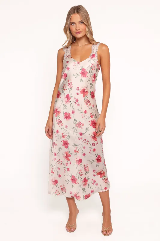 Bennett Midi Dress - Cameo Floral sold by Petal & Pup