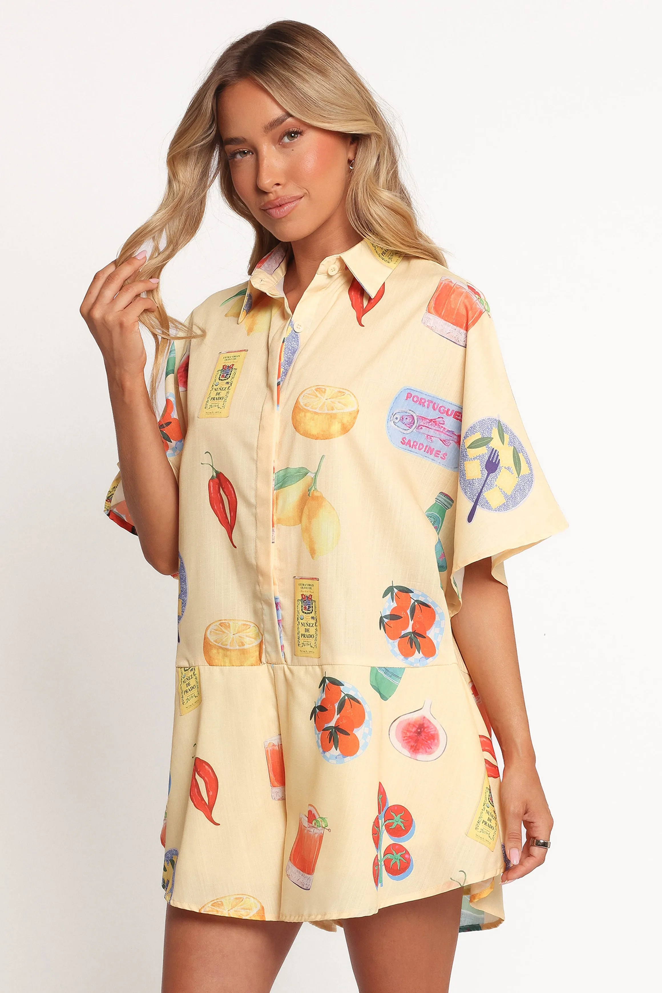 Sebastian Romper - Pasta Print sold by Petal & Pup product image thumbnail 3