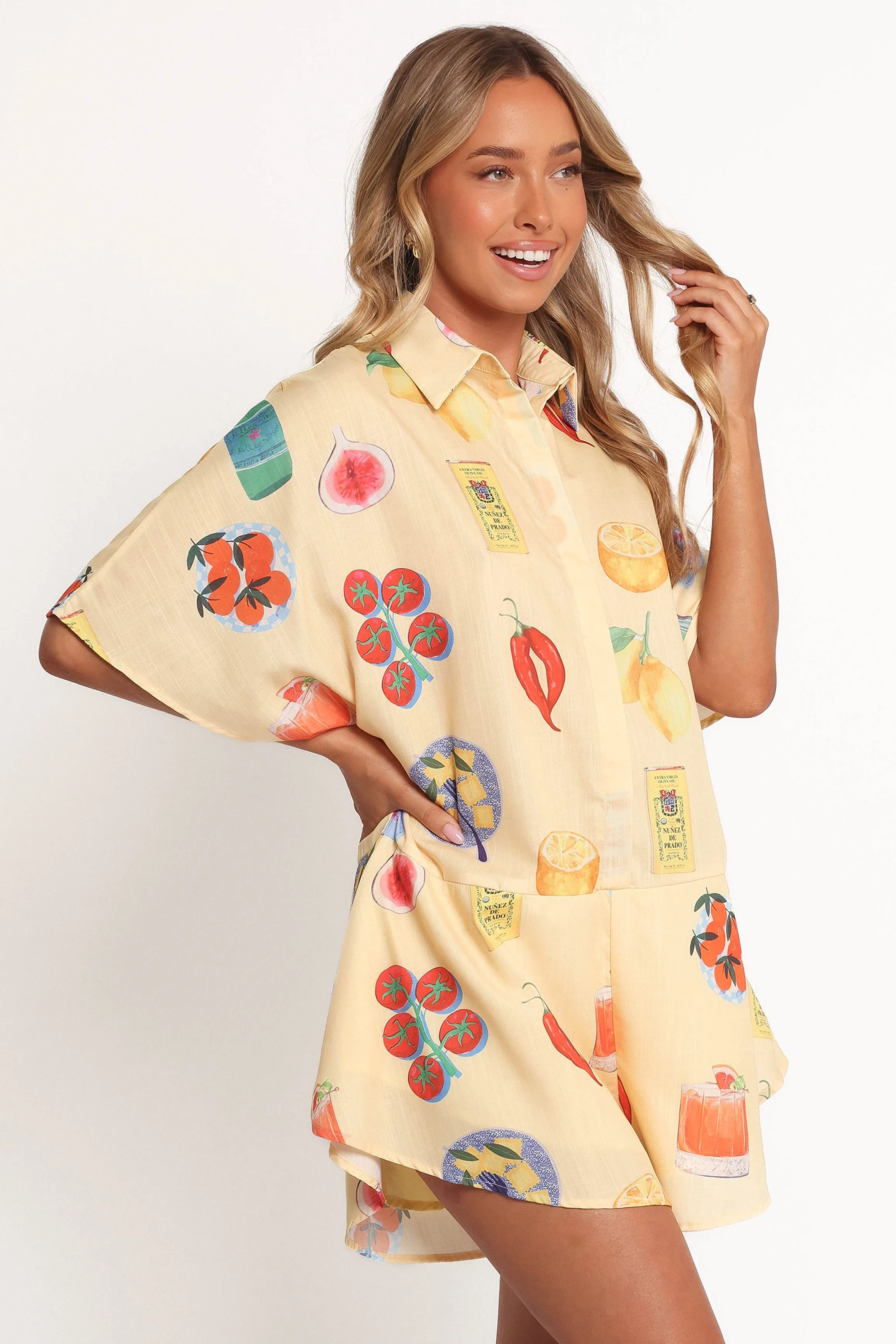 Sebastian Romper - Pasta Print sold by Petal & Pup product image thumbnail 5