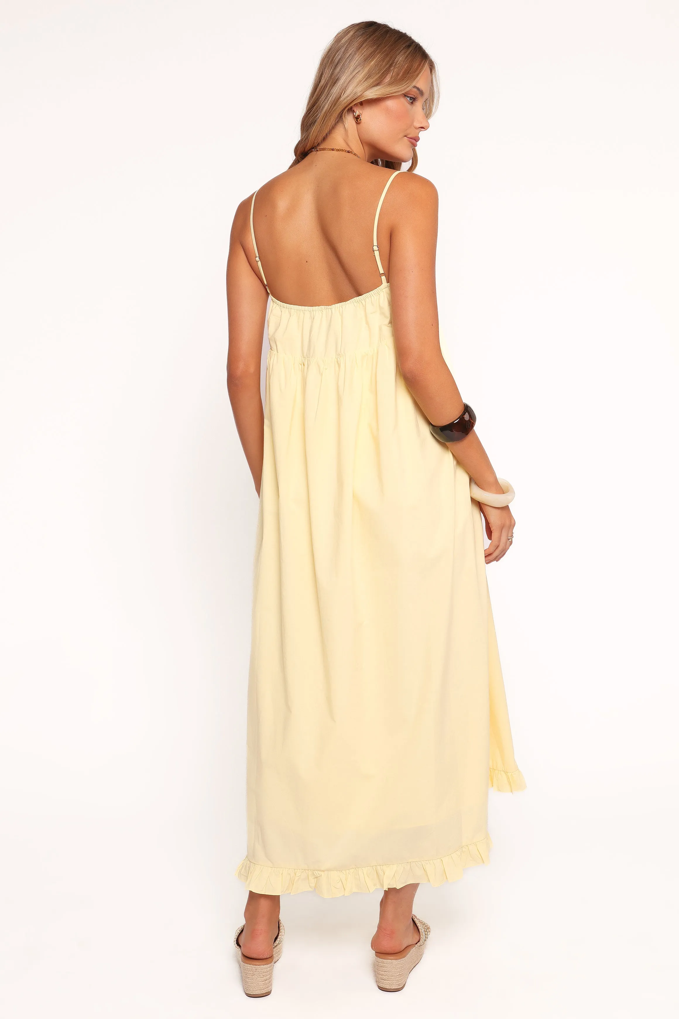 Miuccia Maxi Dress - Butter Yellow sold by Petal & Pup product image thumbnail 4