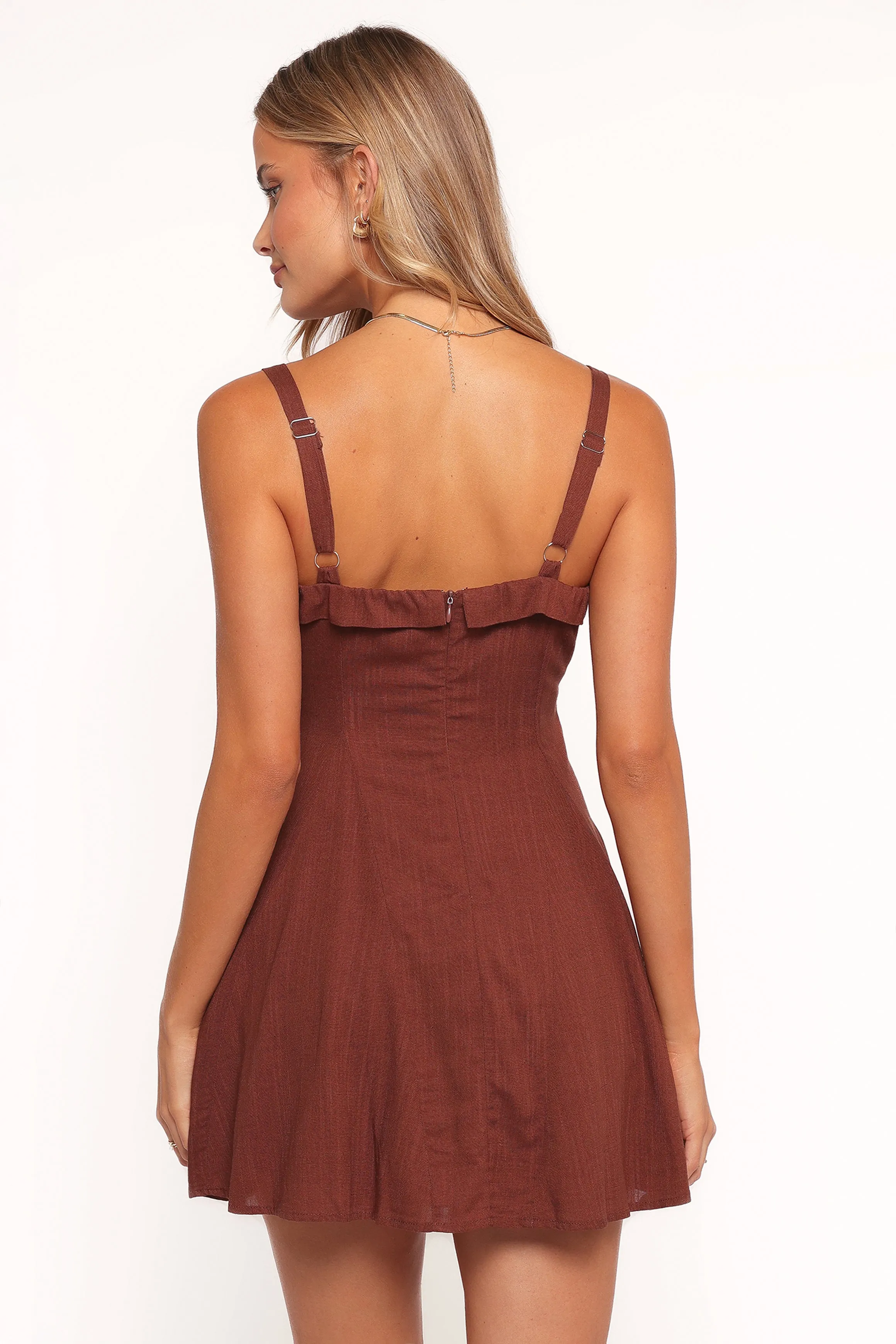 Caitlin Mini Dress - Cognac sold by Petal & Pup product image thumbnail 4
