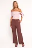Charama Off Shoulder Knit Top - Pink sold by Petal & Pup