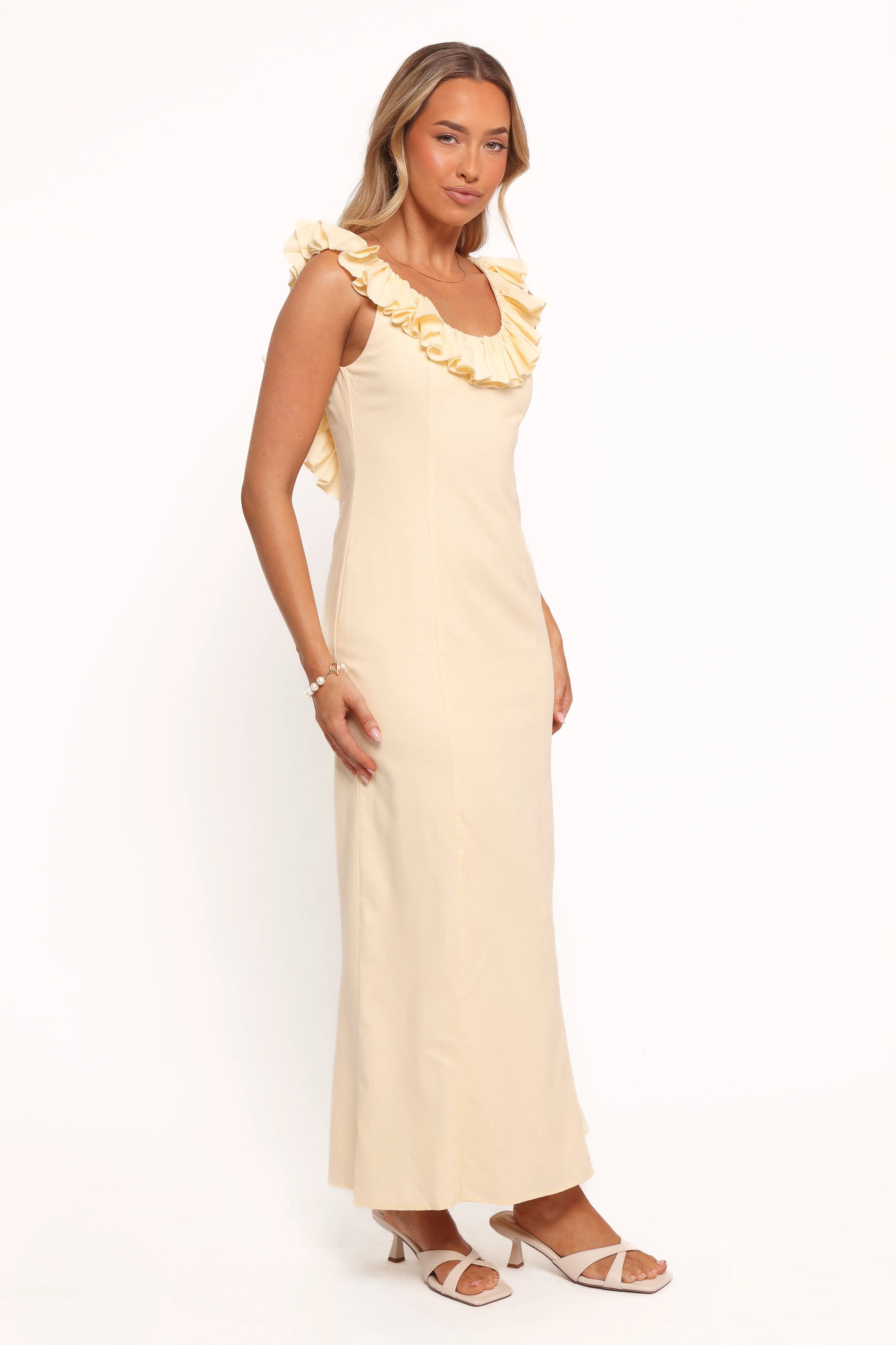 Brienne Maxi Dress - Butter Yellow sold by Petal & Pup product image thumbnail 3