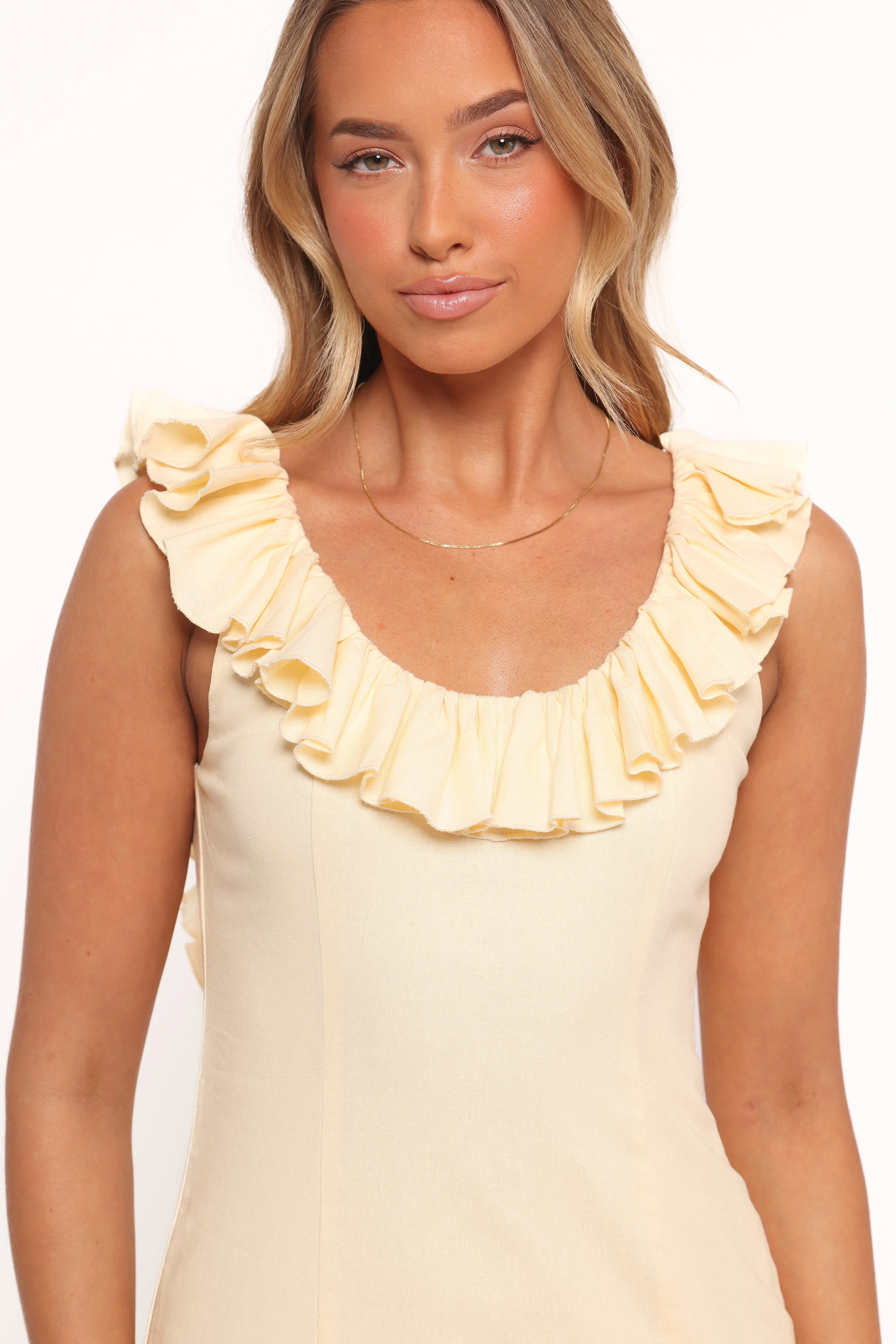 Brienne Maxi Dress - Butter Yellow sold by Petal & Pup product image thumbnail 5