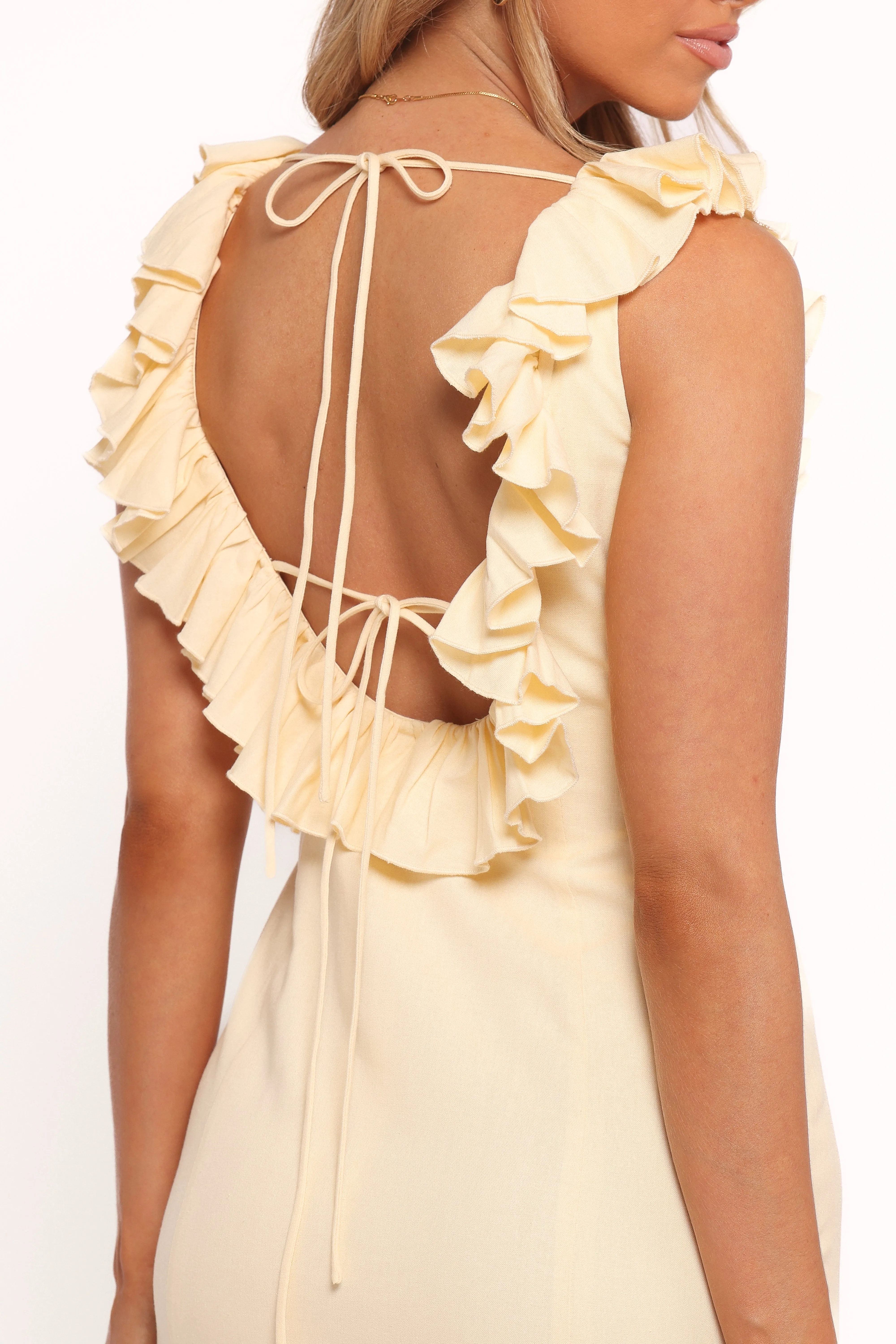 Brienne Maxi Dress - Butter Yellow sold by Petal & Pup product image thumbnail 4