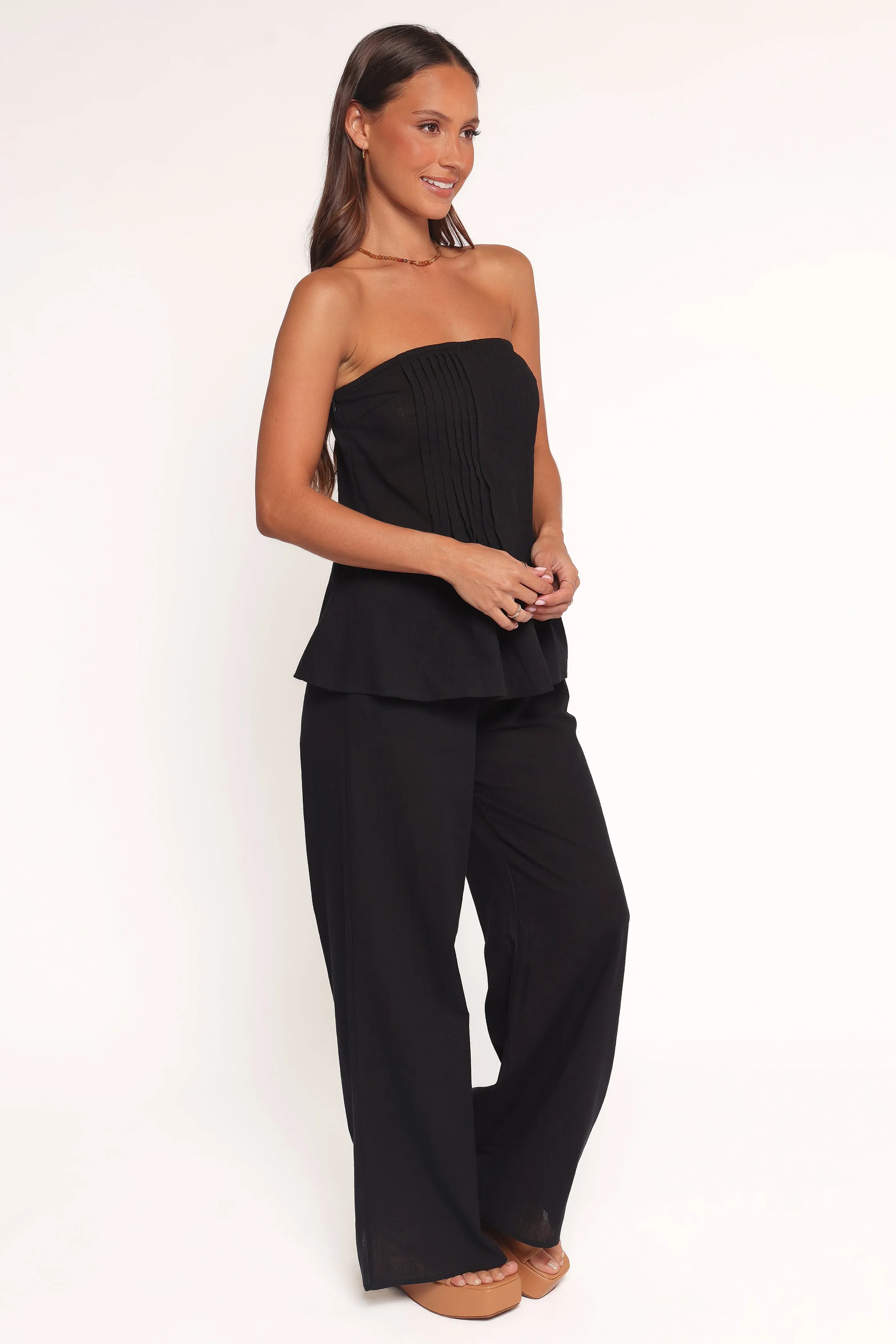 Charlie Strapless Pant Set - Black sold by Petal & Pup product image thumbnail 3