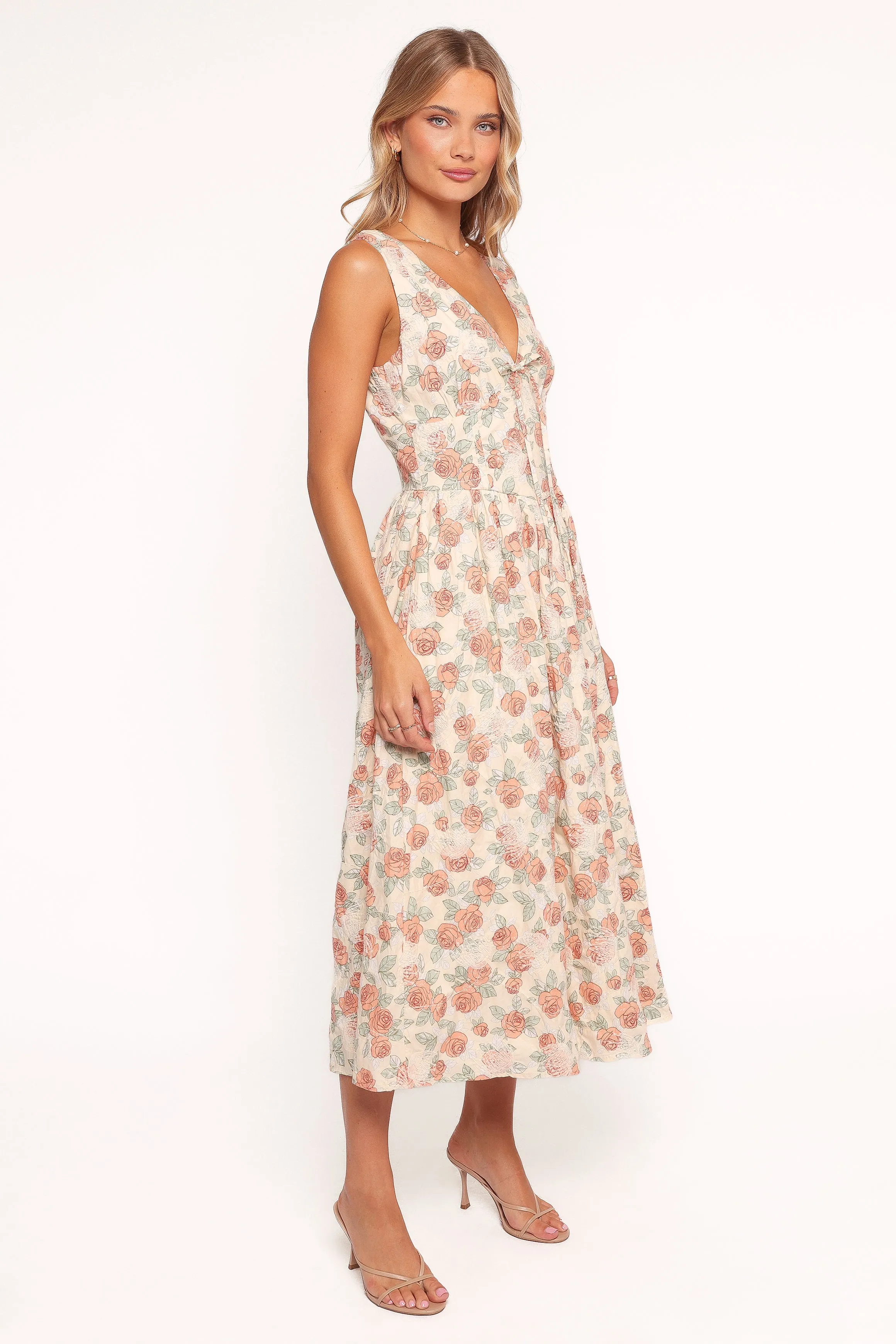 Velda Midi Dress - Pink Floral sold by Petal & Pup product image thumbnail 3