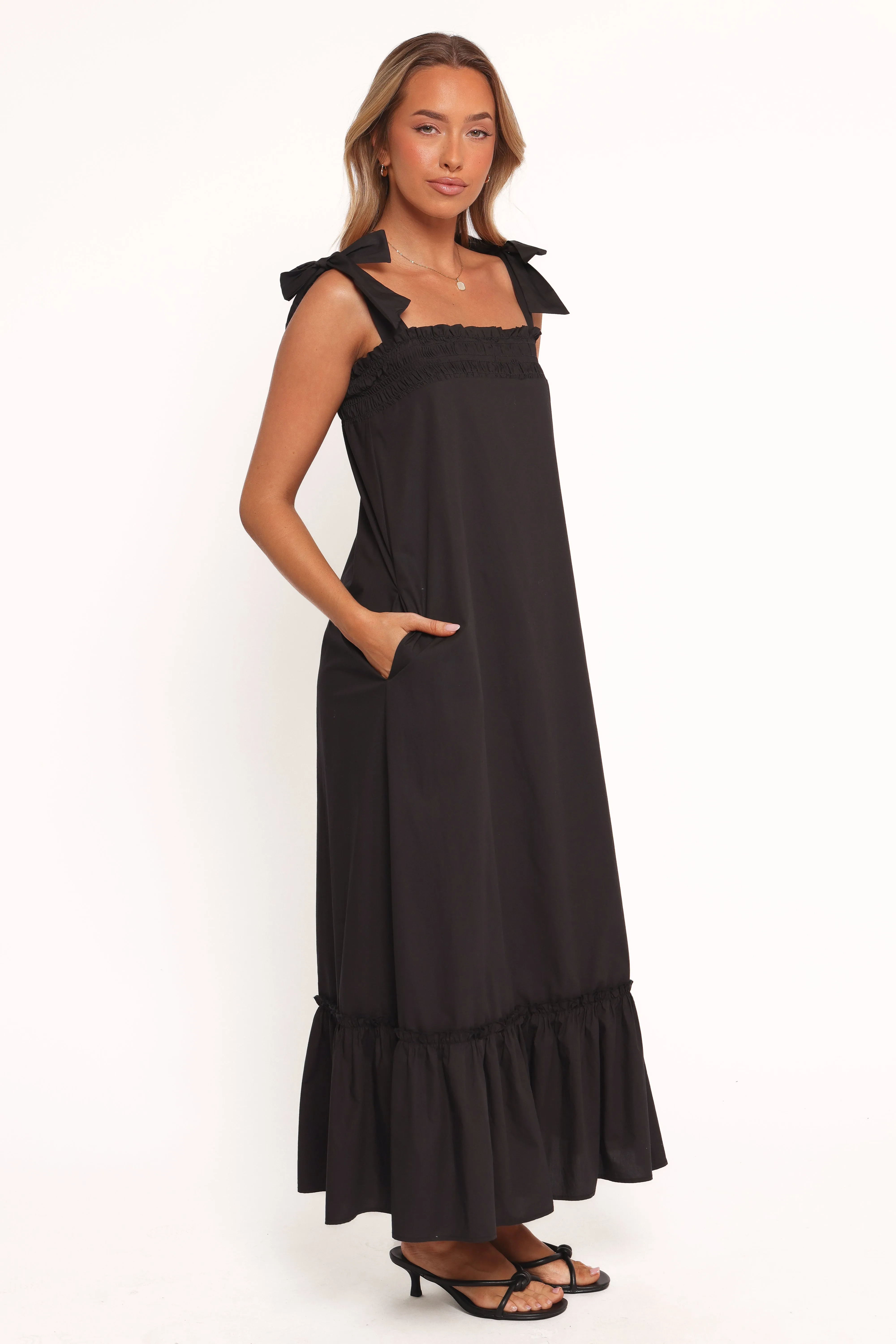 Irina Maxi Dress - Black sold by Petal & Pup product image thumbnail 3