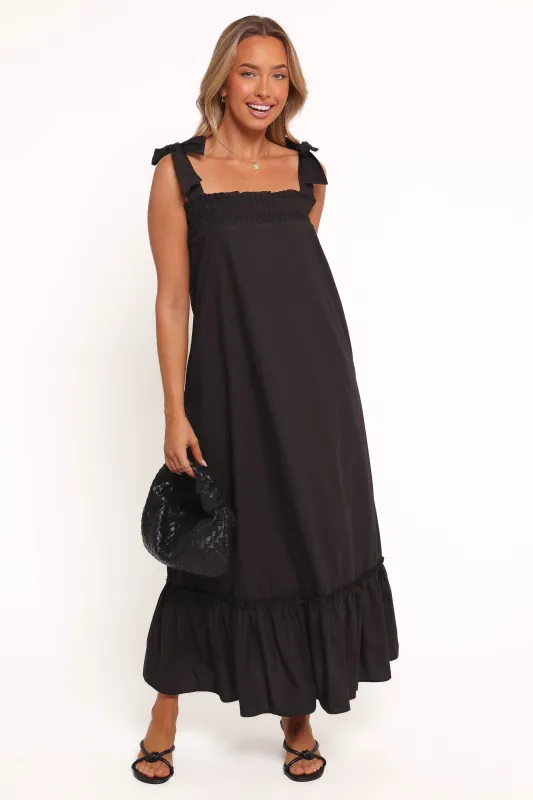 Irina Maxi Dress - Black sold by Petal & Pup