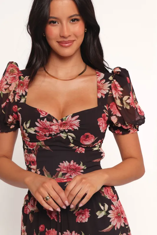 Noel Top - Black Floral sold by Petal & Pup