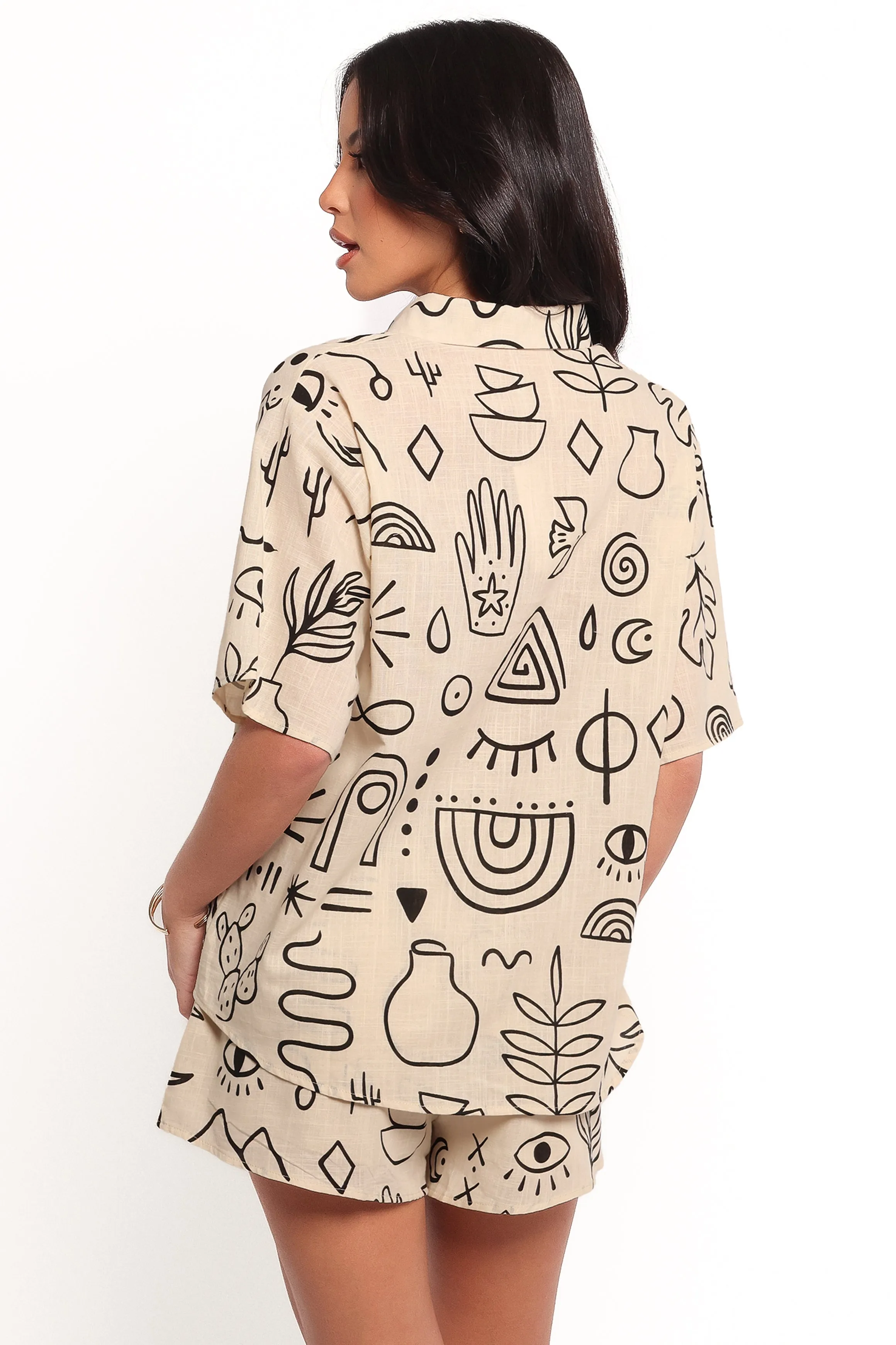 Isabella Short Set - Beige Black sold by Petal & Pup product image thumbnail 4