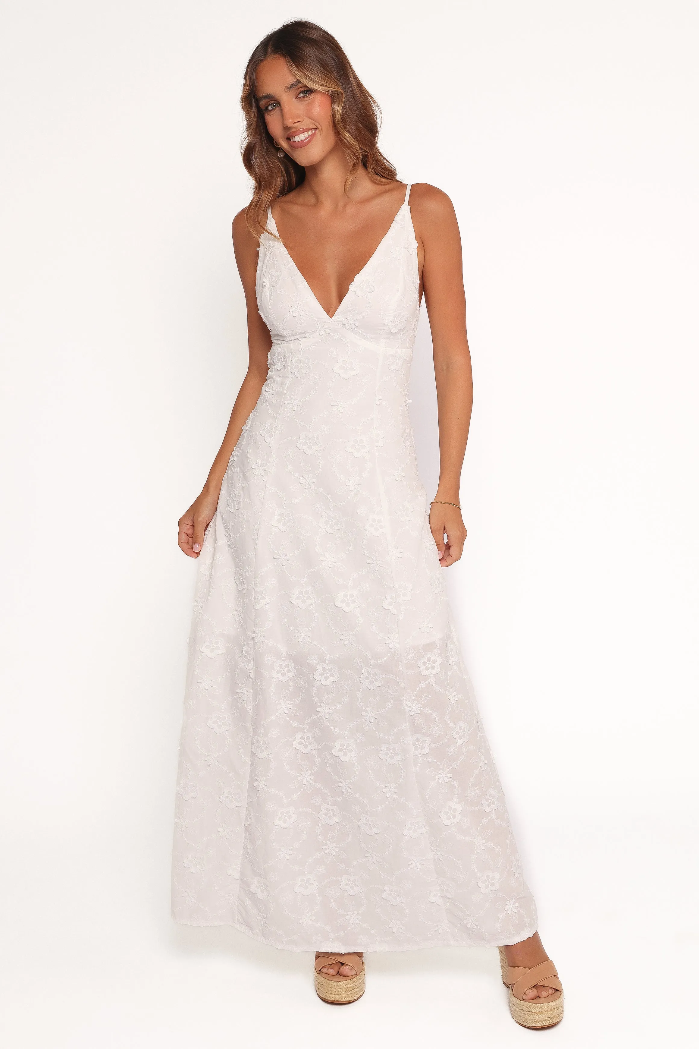 Ford Maxi Dress - White sold by Petal & Pup product image thumbnail 3