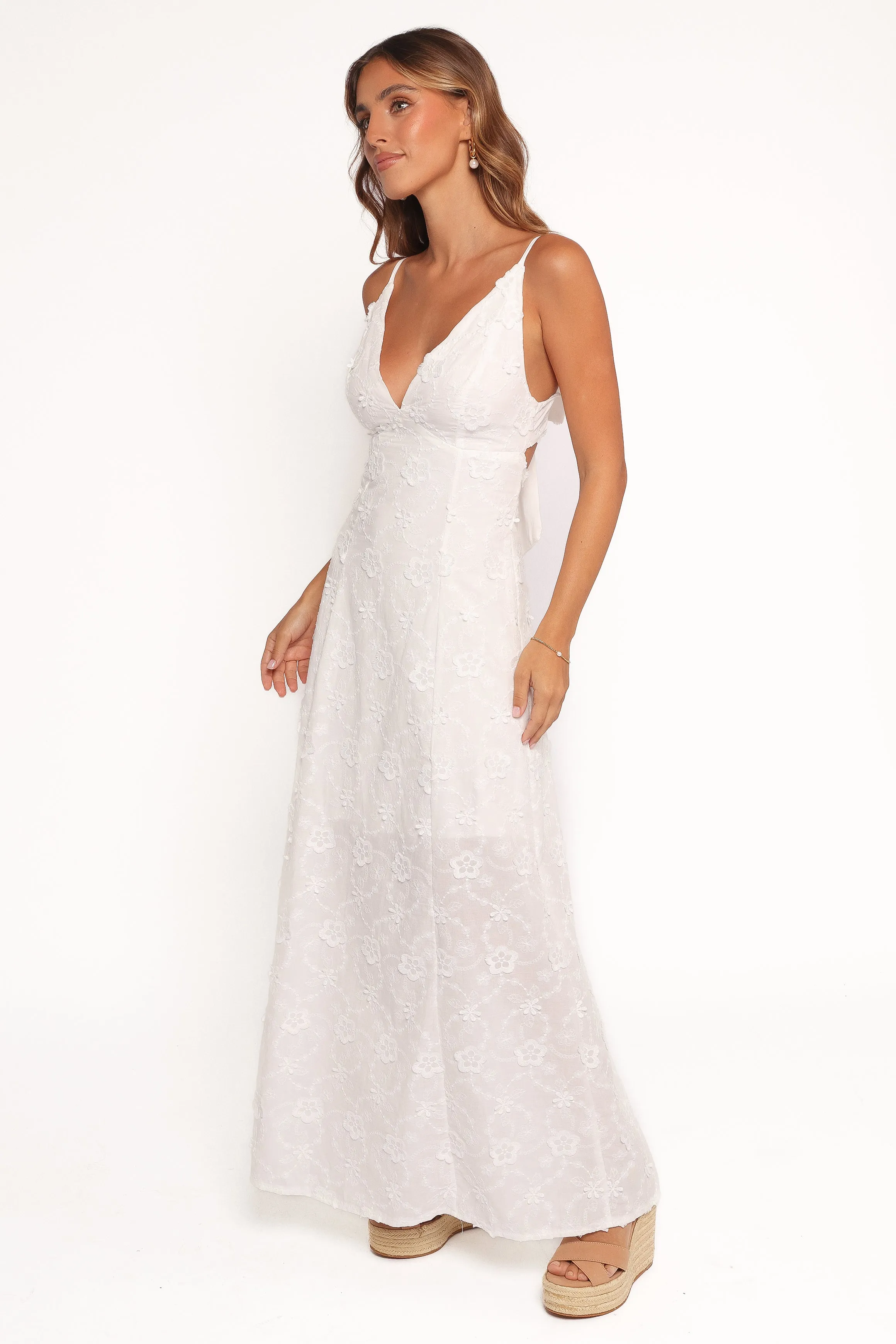 Ford Maxi Dress - White sold by Petal & Pup product image thumbnail 4
