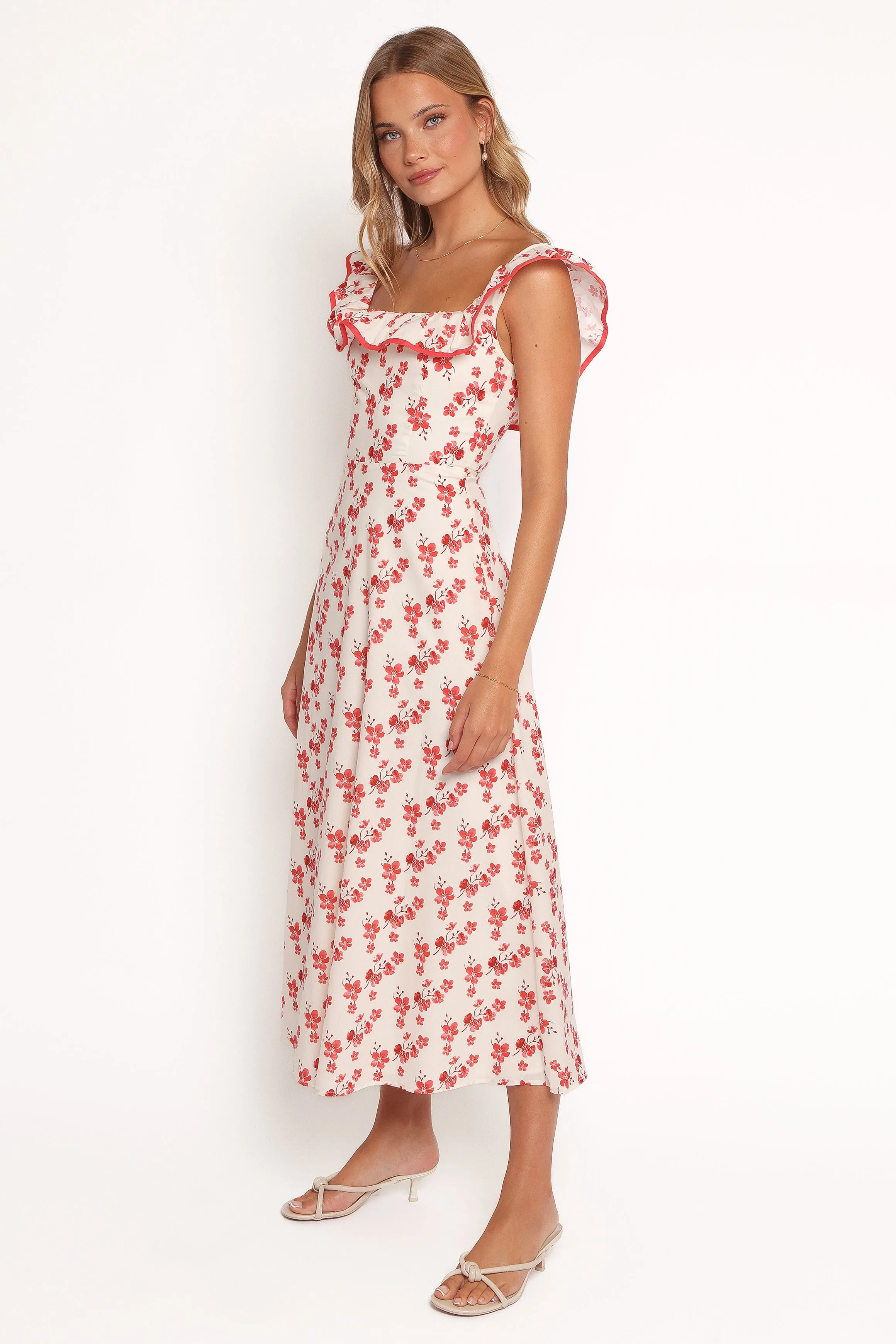 Lucille Maxi Dress - Red Floral sold by Petal & Pup product image thumbnail 3