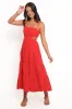 Indra Midi Dress - Red sold by Petal & Pup