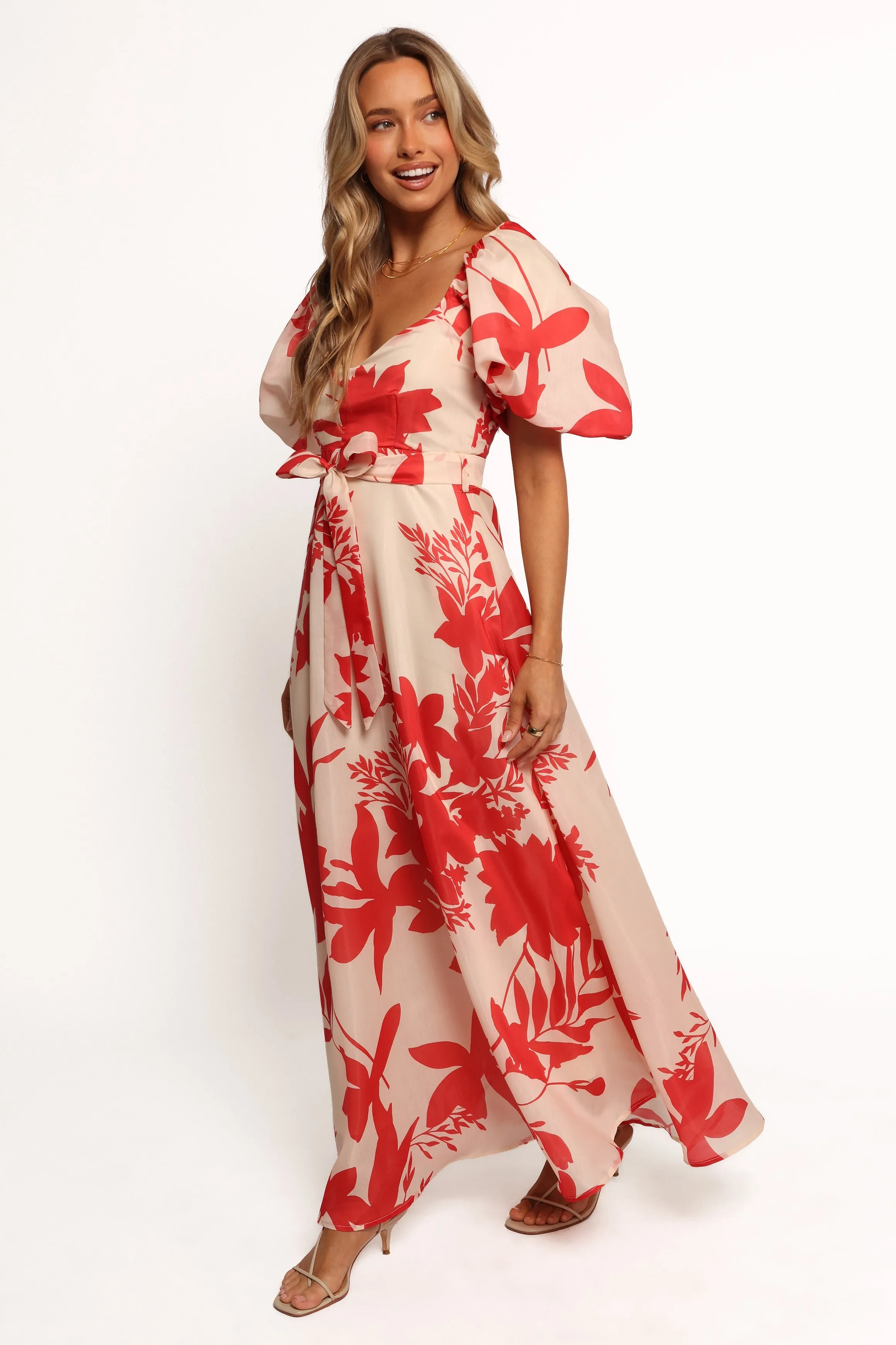 Ellery Midi Dress - Red Floral sold by Petal & Pup product image thumbnail 3