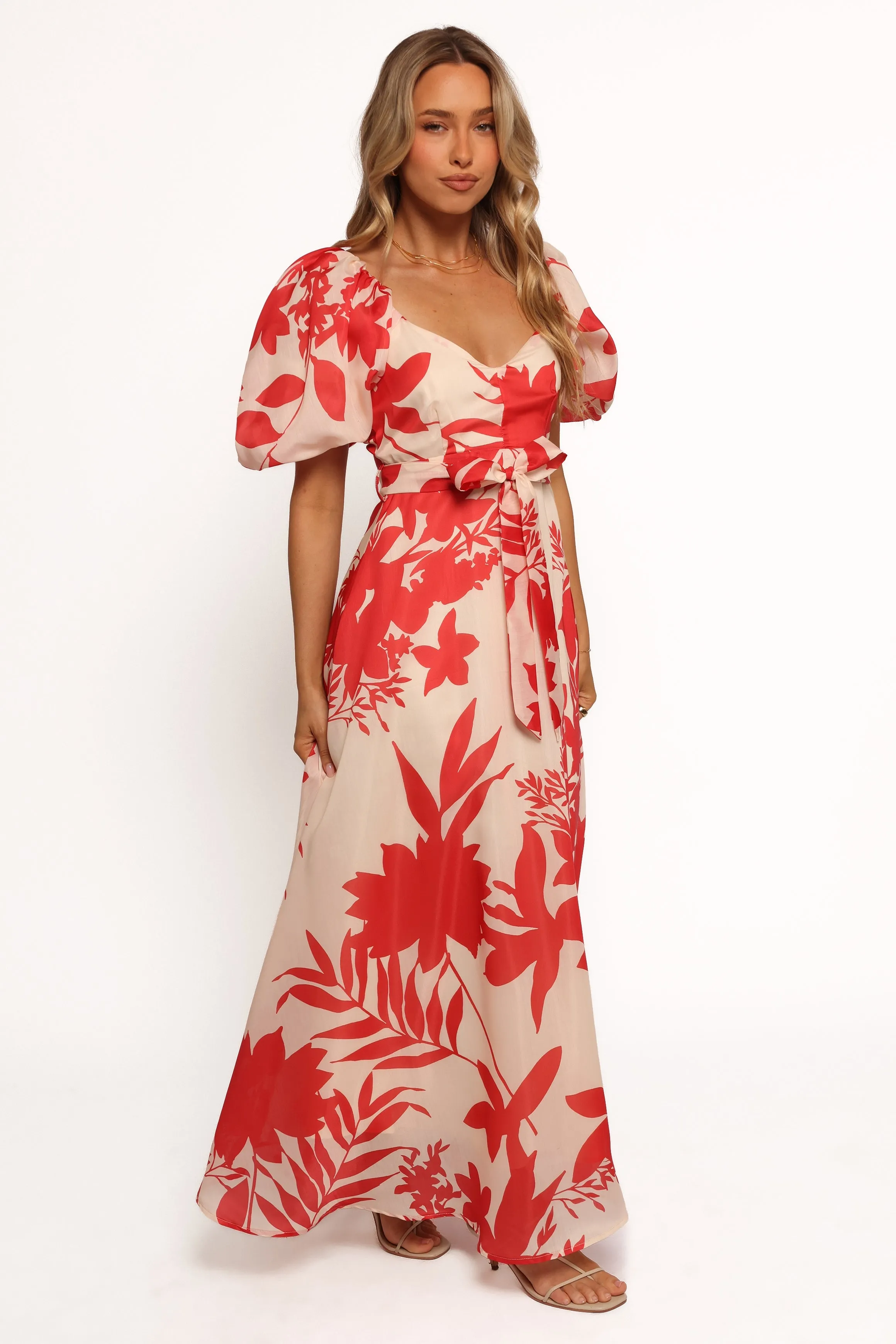 Ellery Midi Dress - Red Floral sold by Petal & Pup product image thumbnail 5