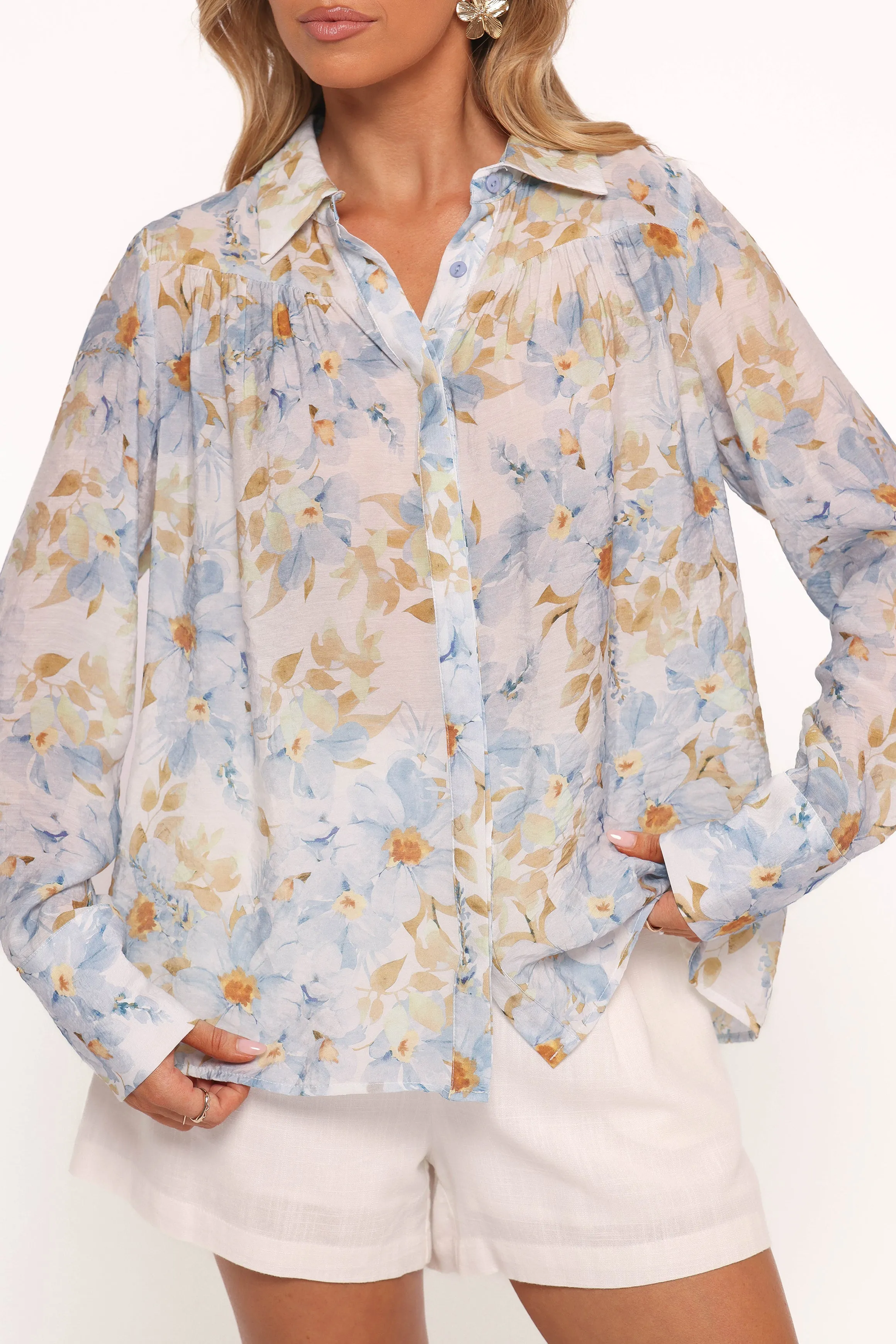Adalee Top - Blue Floral sold by Petal & Pup product image thumbnail 2