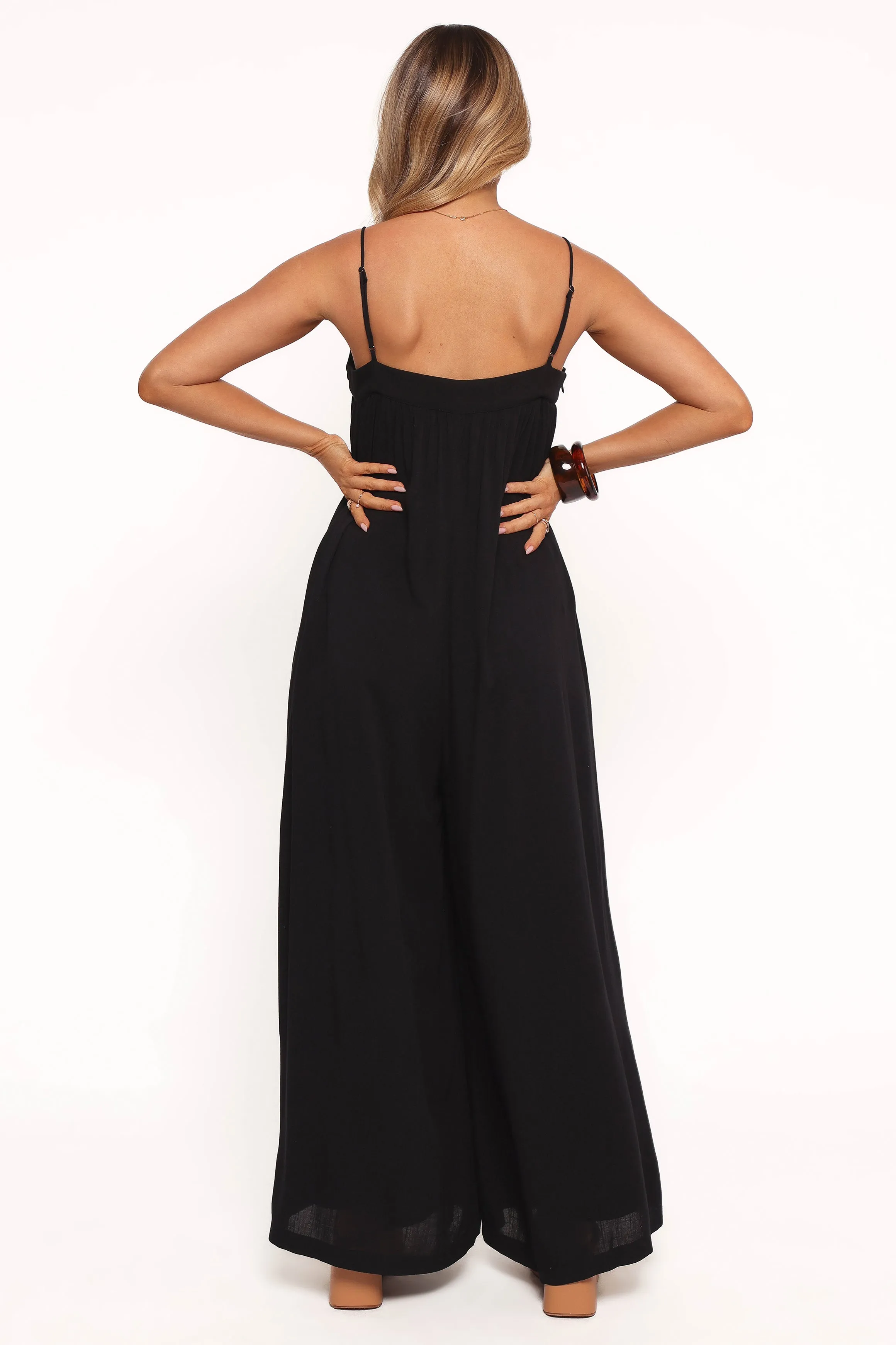 Abegail Flowy Jumpsuit - Black sold by Petal & Pup product image thumbnail 4