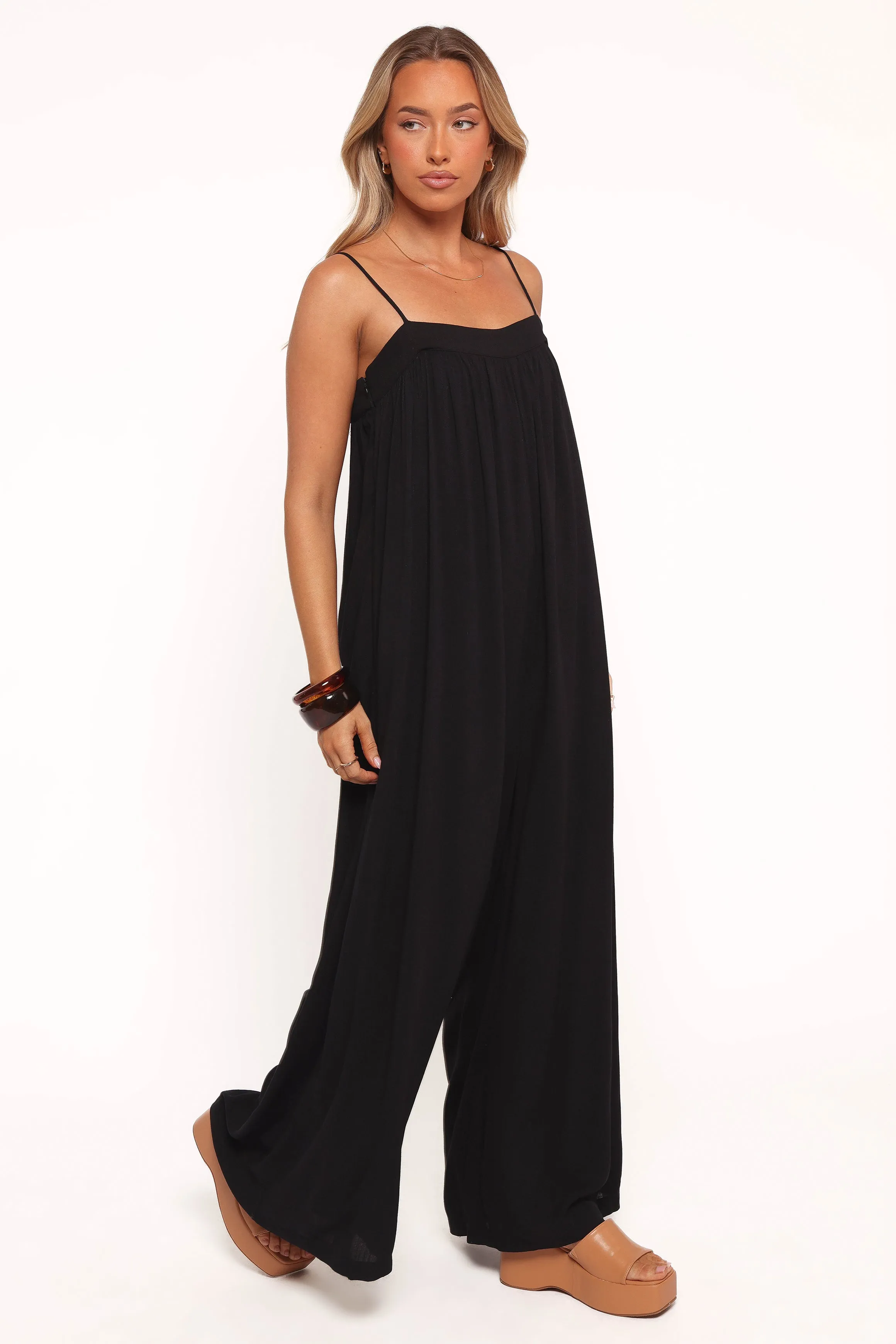 Abegail Flowy Jumpsuit - Black sold by Petal & Pup product image thumbnail 3