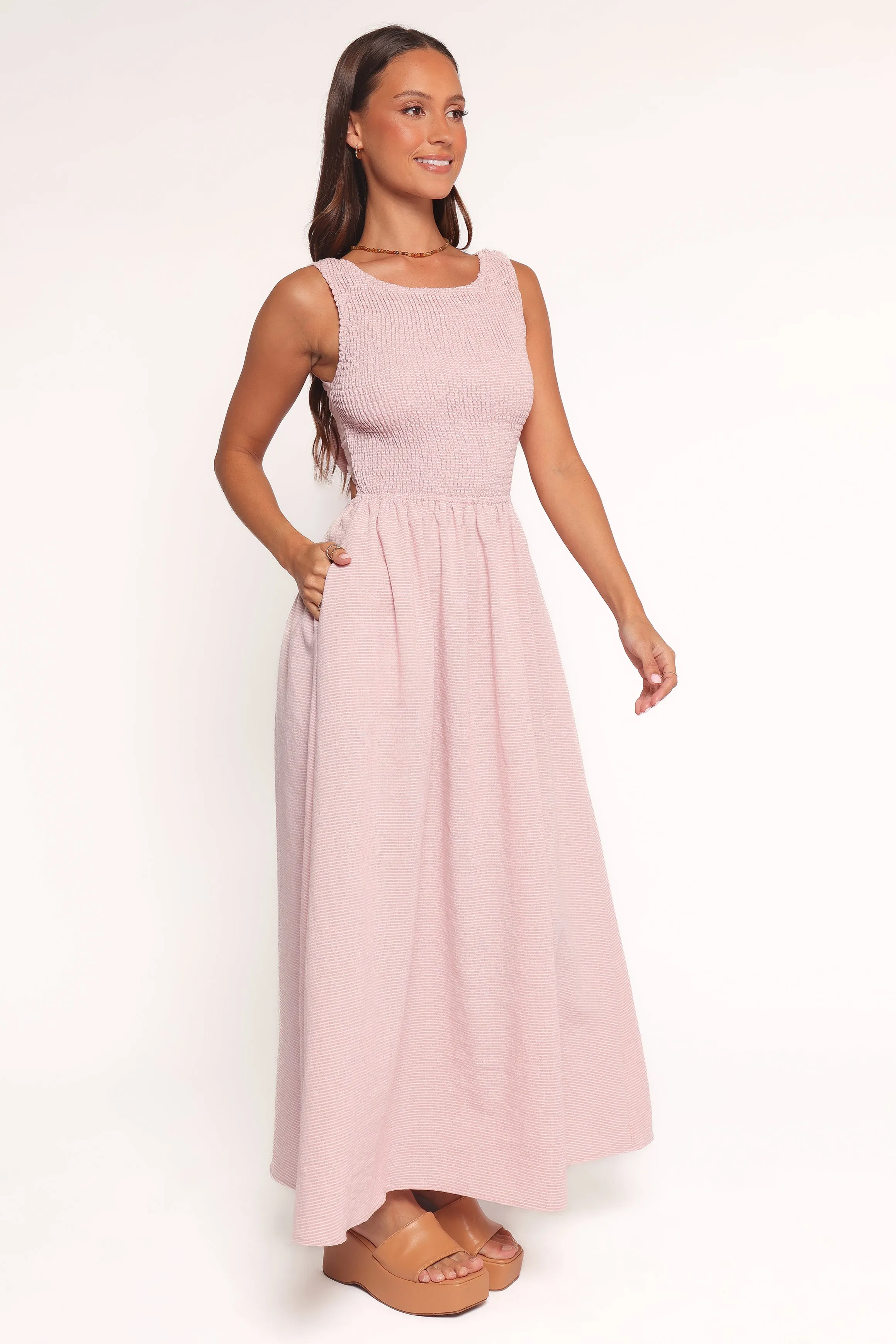 Lillie Maxi Dress - Pale Pink sold by Petal & Pup product image thumbnail 3