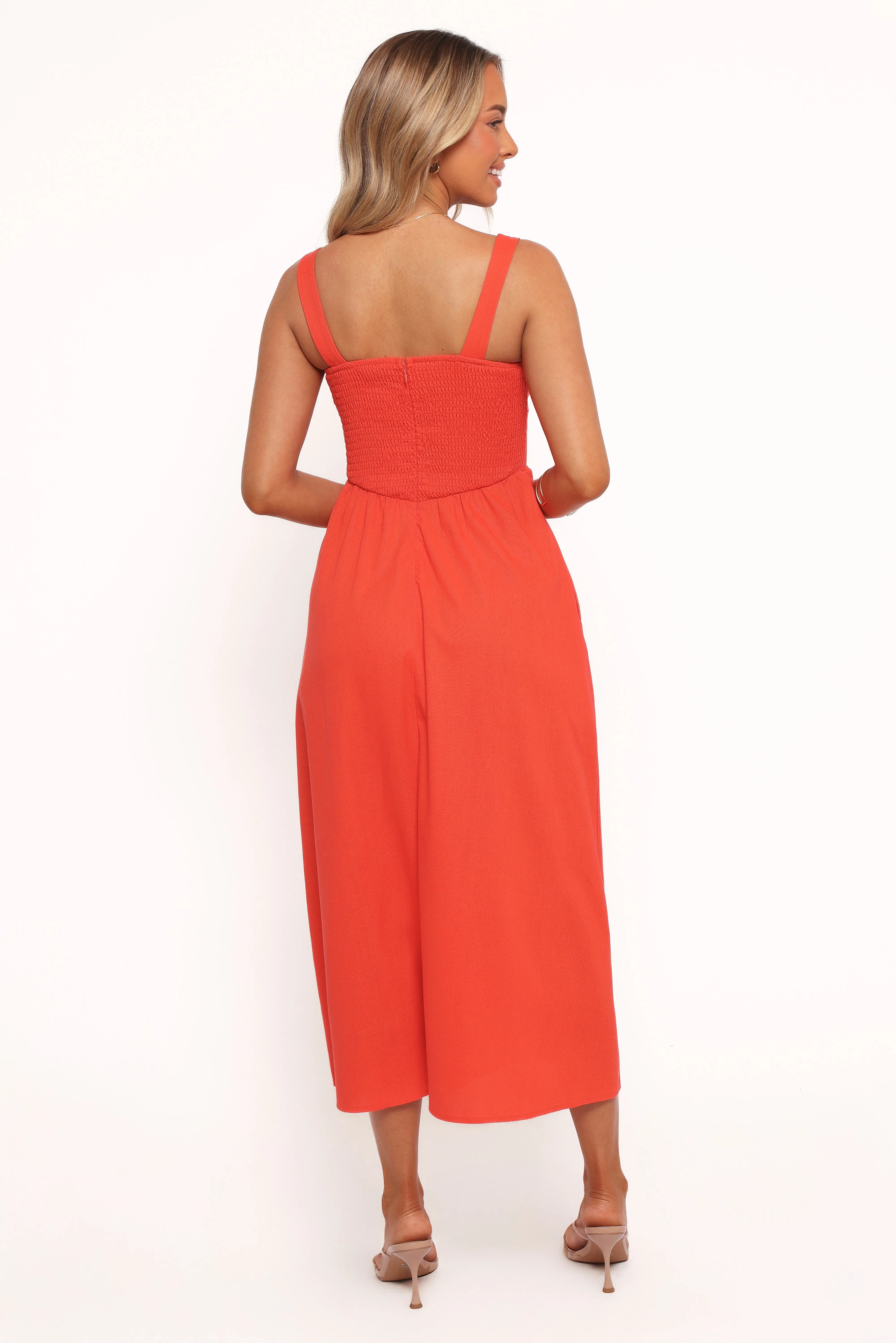 Kinslee Midi Dress - Coral sold by Petal & Pup product image thumbnail 4