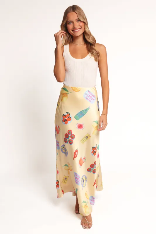 Kinsey Maxi Skirt - Yellow made by Petal & Pup