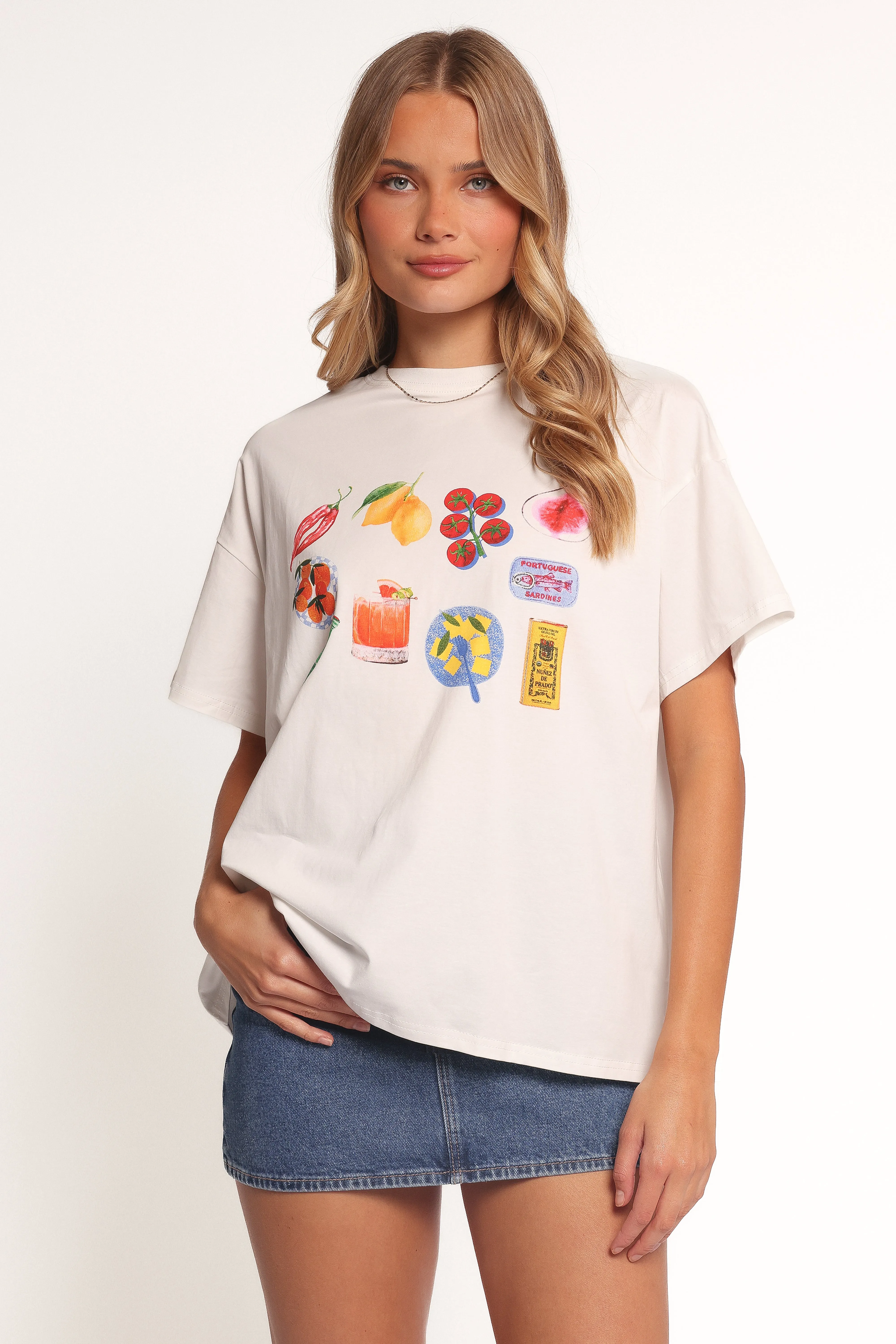 Alda Tee - White sold by Petal & Pup