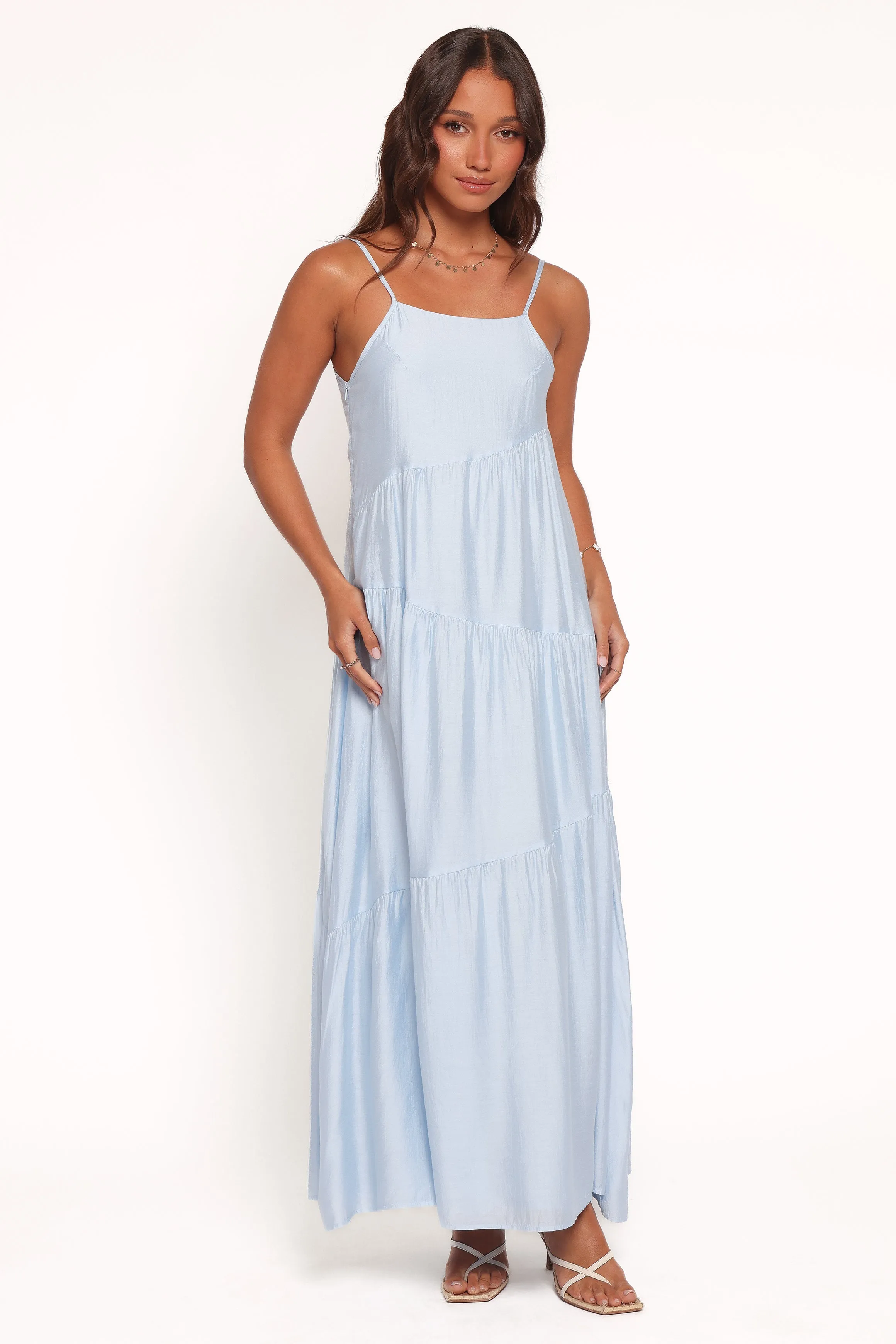 Bennie Midi Dress - Pale Blue sold by Petal & Pup