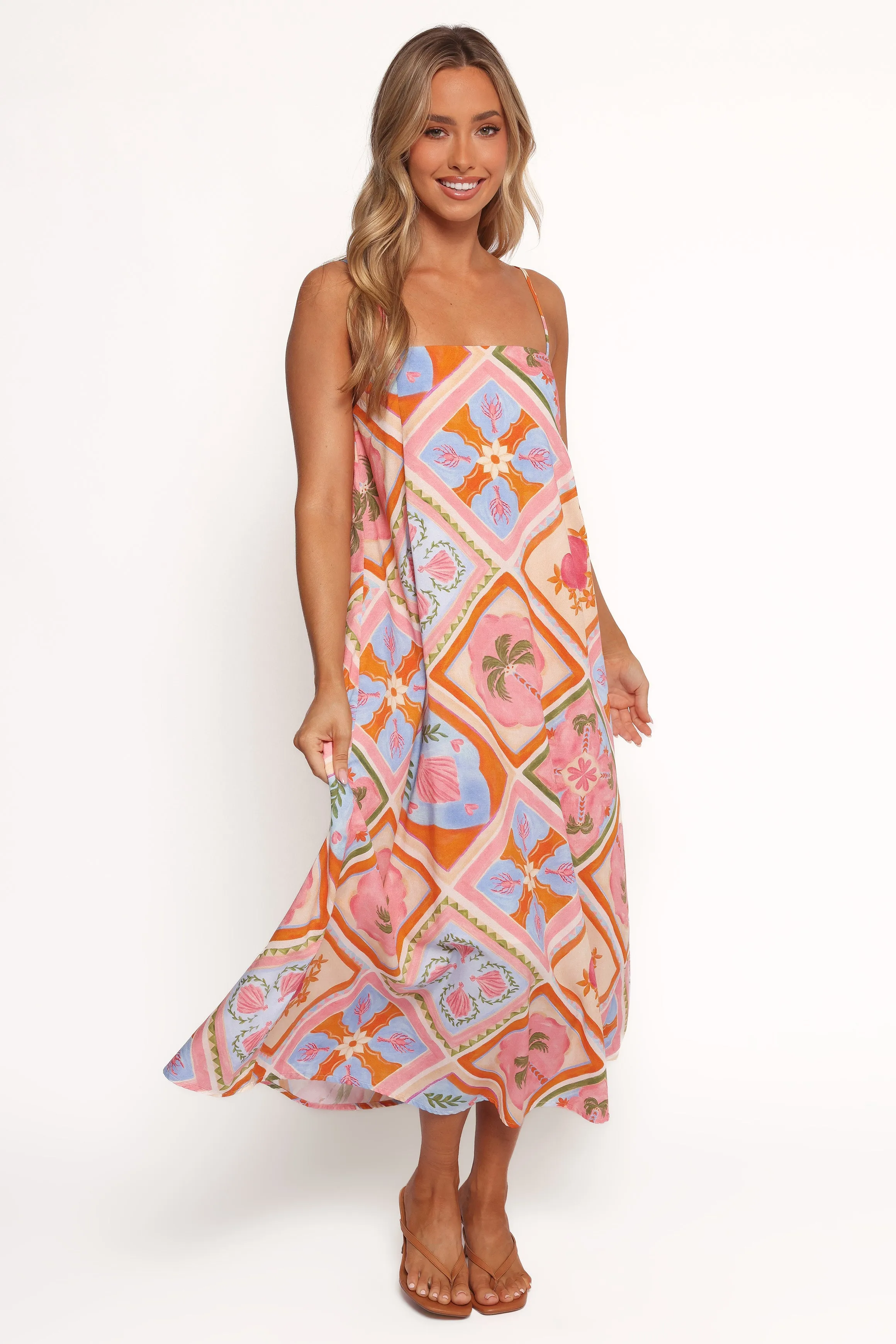 Gisela Midi Dress - Multi Tile sold by Petal & Pup product image thumbnail 2