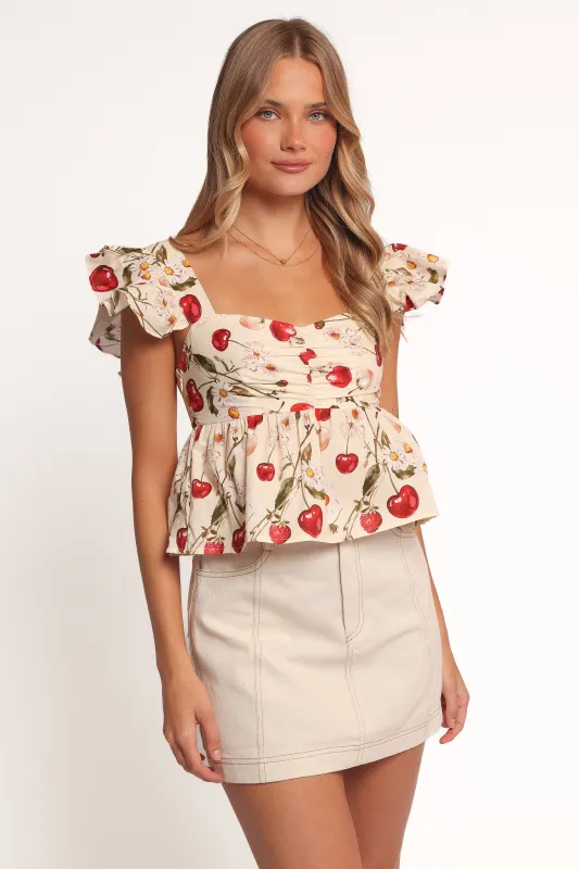 Lyric Ruffle Top - Mon Cheri sold by Petal & Pup